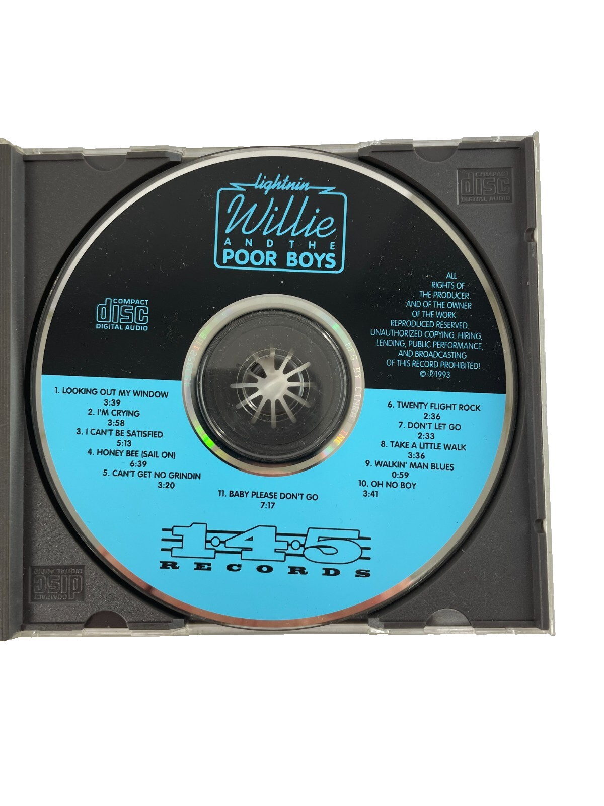 Lightnin Willie And The Poor Boys Looking Out My Window I'm Crying CD#10