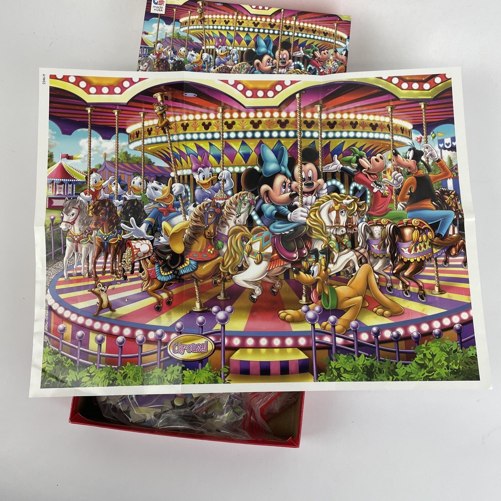 Disney 300 Piece Jigsaw Puzzle - All Disney Characters on Carousel Large Pieces