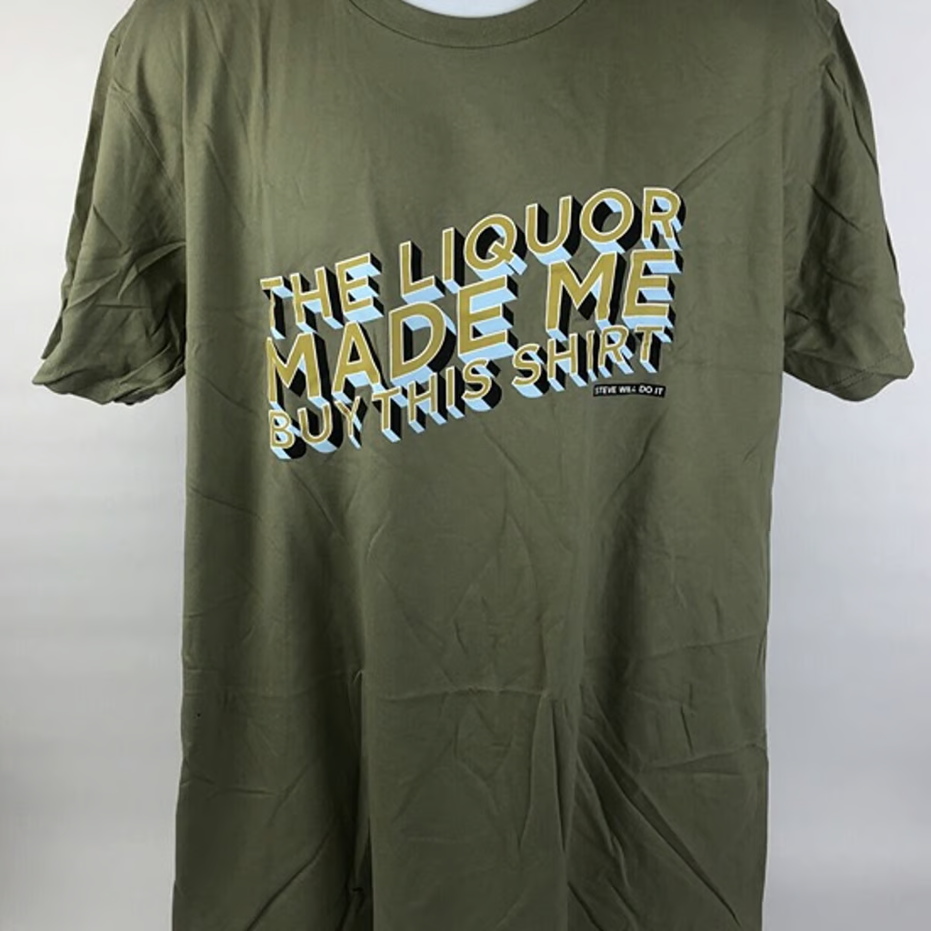 Full Send By Nelk Boys " The Liquor Made Me Buy This Shirt " Steve Mens Size XL