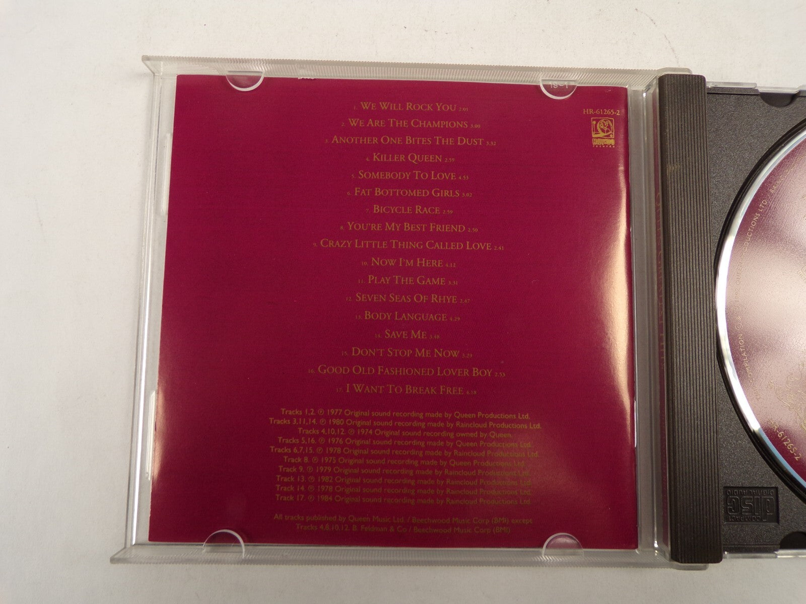 Queen Greatest Hits We will Rock You We Are The Champions CD#53