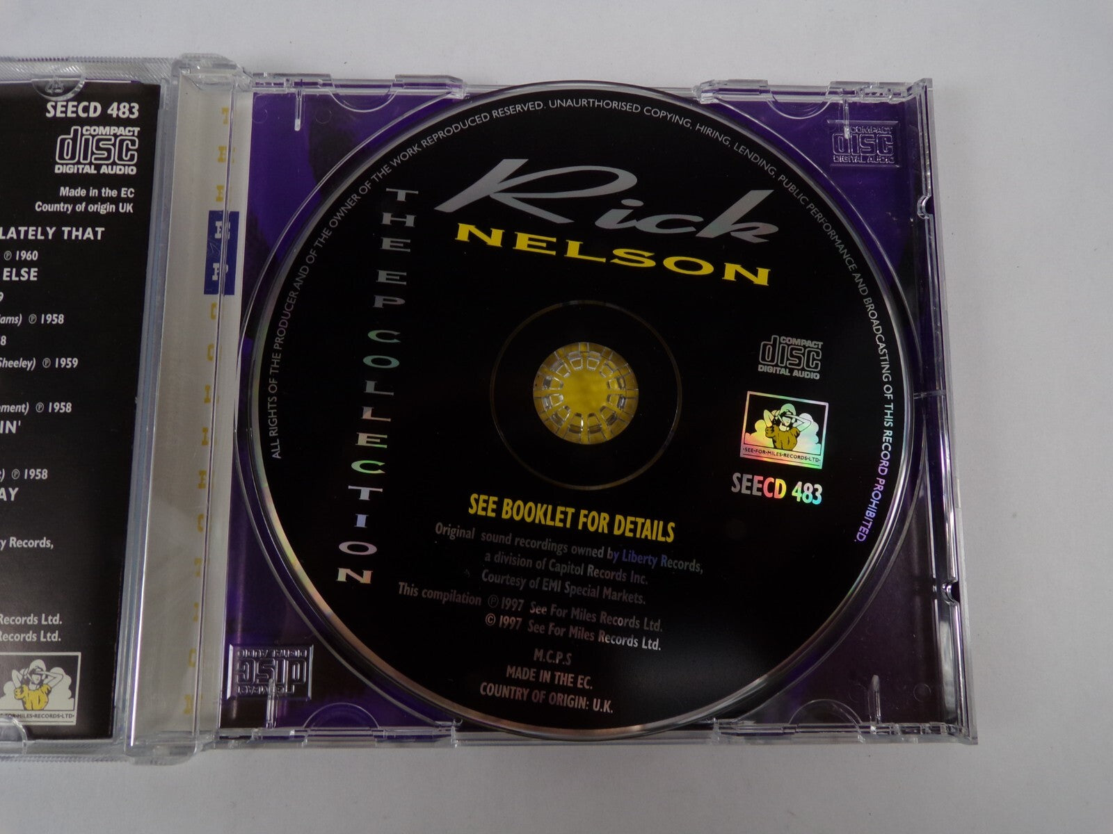 Rick Nelson The Ep Collection Stood Up Lucky Star Young World You Tear Me CD#37