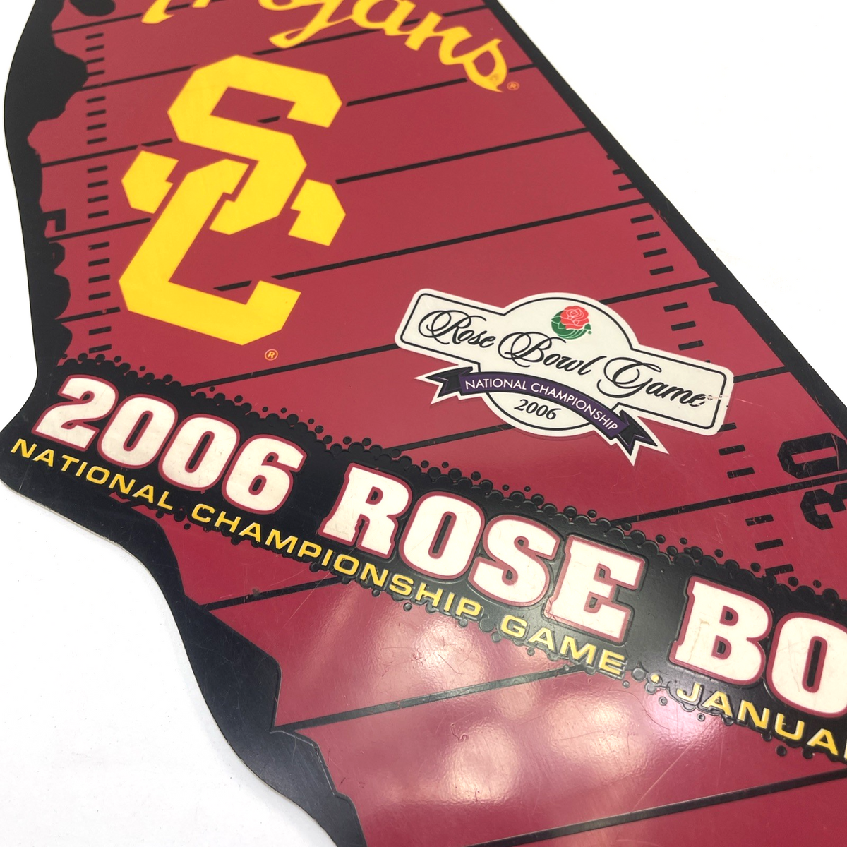 USC Trojans 2006 Rose Bowl National Championship Game Licensed California Shaped