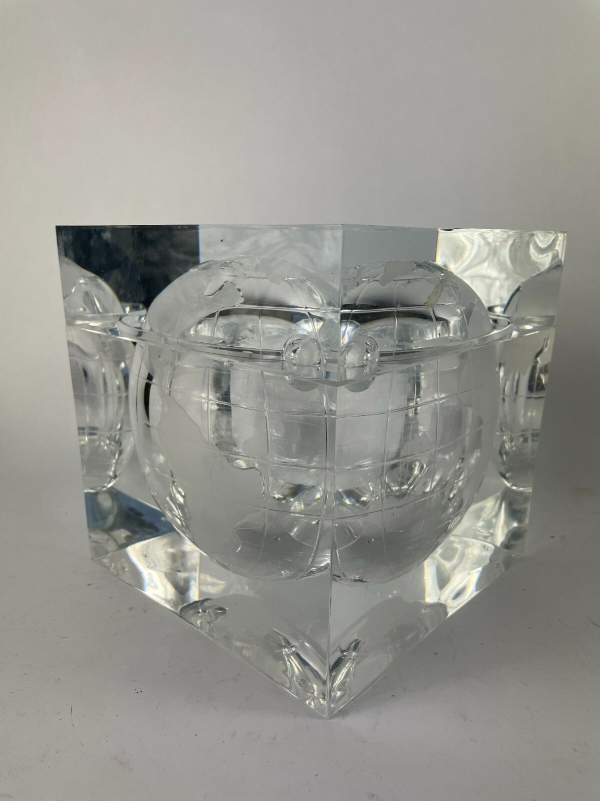 Glass Decorative Crafted Globe Home Decor Lot of 2