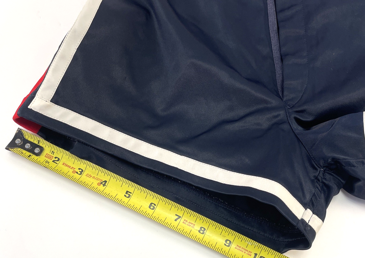 Vintage Descente Nylon Running Shorts Blue Made in Japan Sprinter Track Dolphin