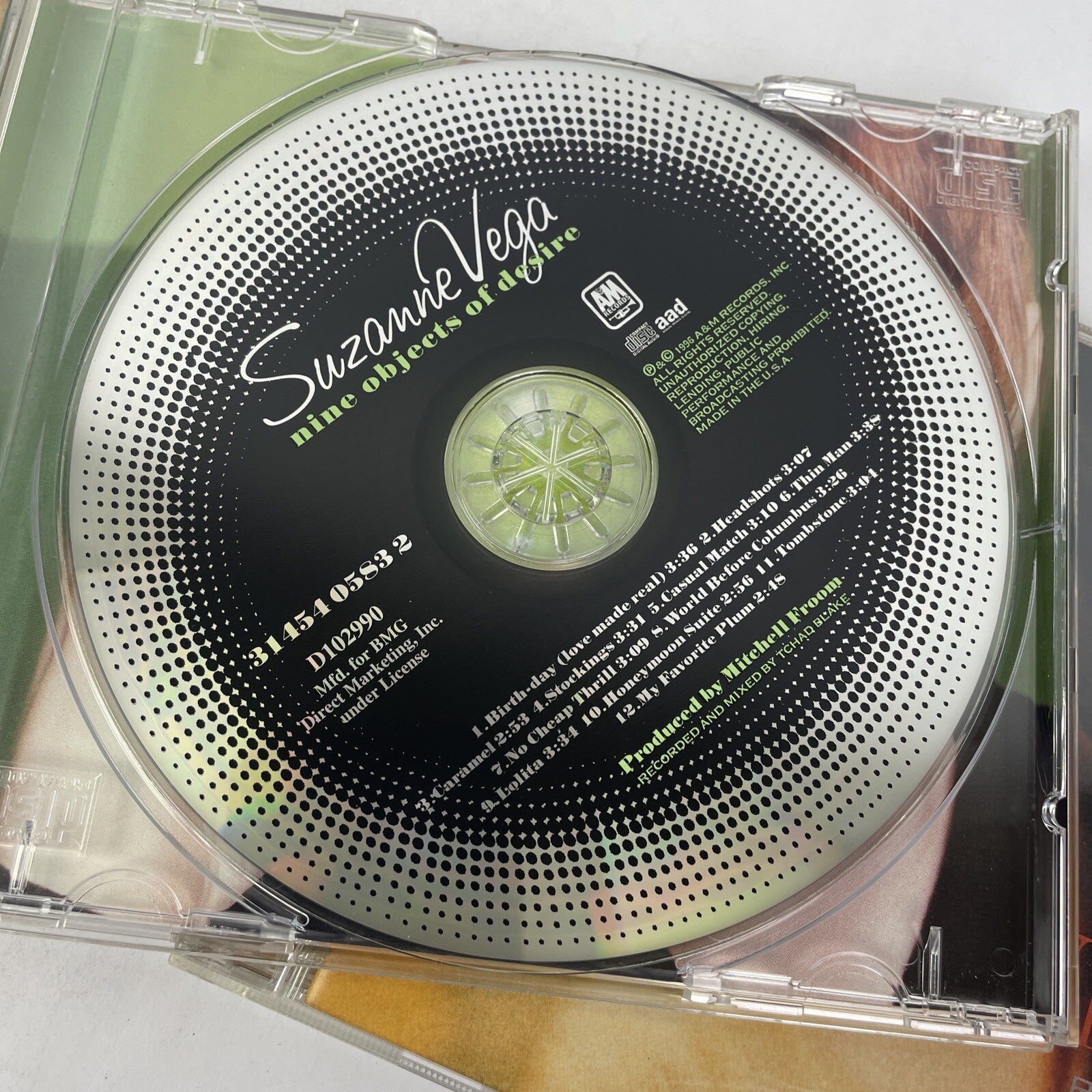 2 x Suzanne Vega  (Digital Audio CD 2007) Nine Objects Of Desire + Red & Grey