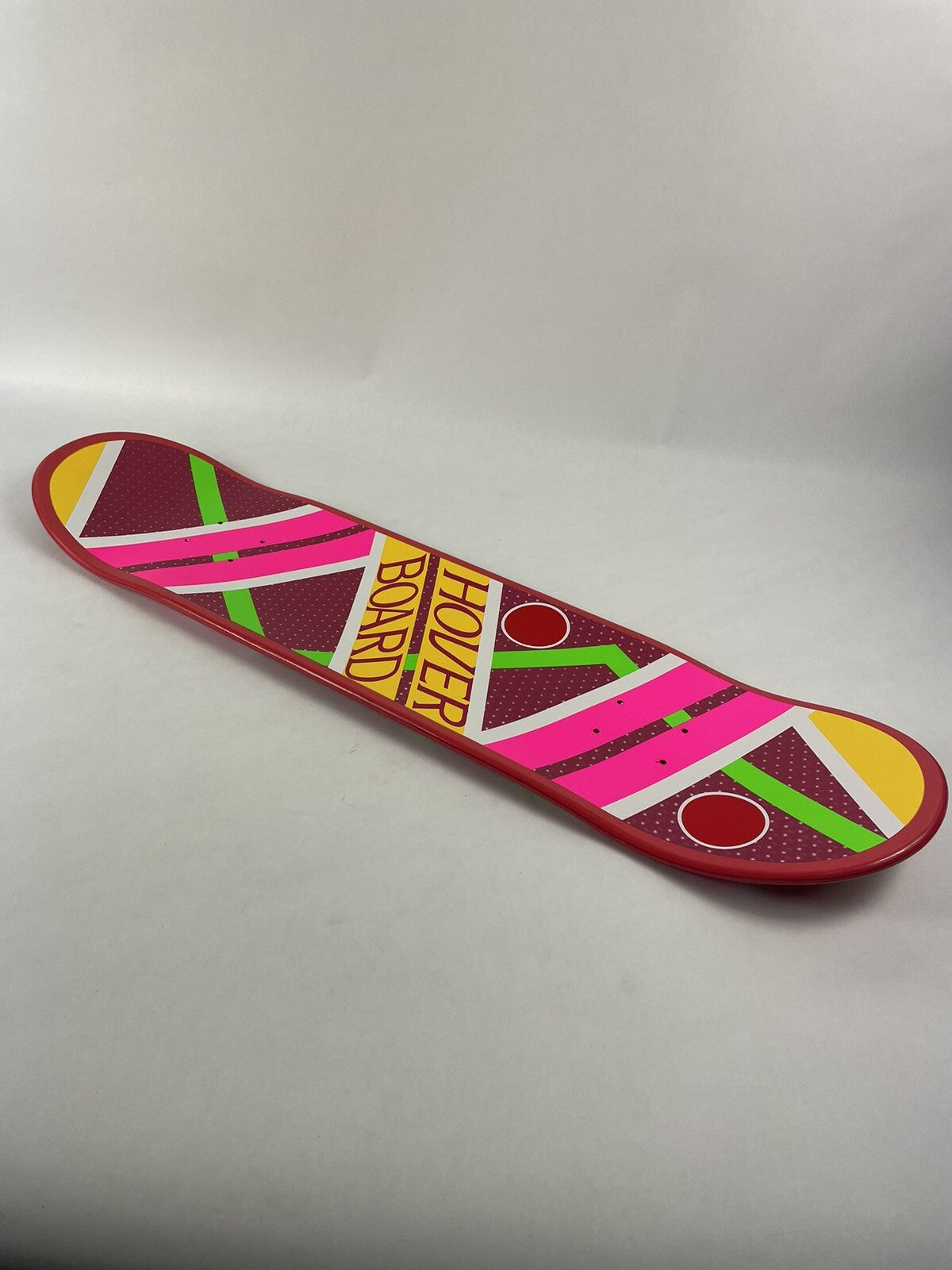 Back to the Future II Marty McFly Hoverboard rideable skateboard deck 8.25 x 32 inches.