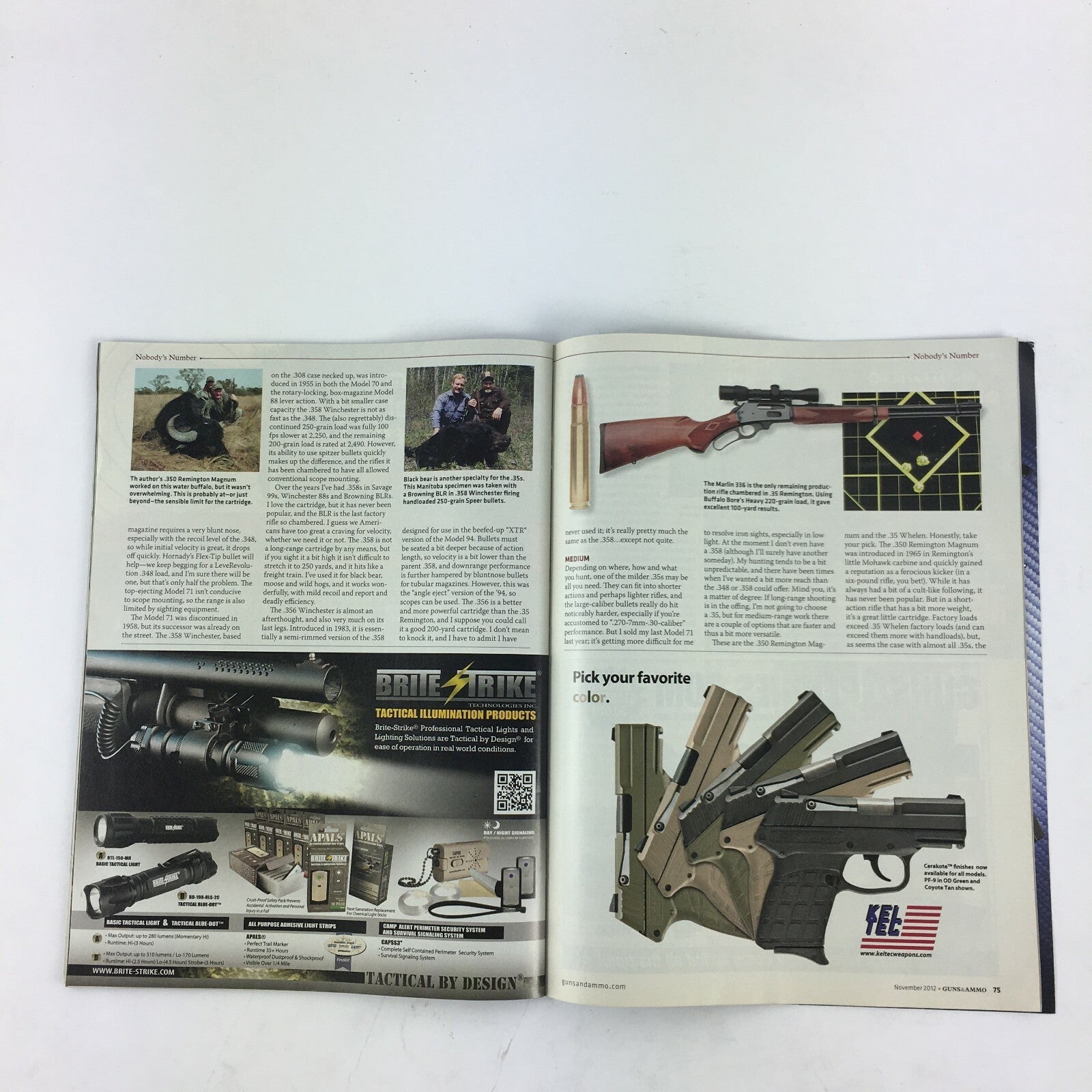 November 2012 Guns & Ammo Magazine Pistol To Carbine Springfield 03 Simpson .17s