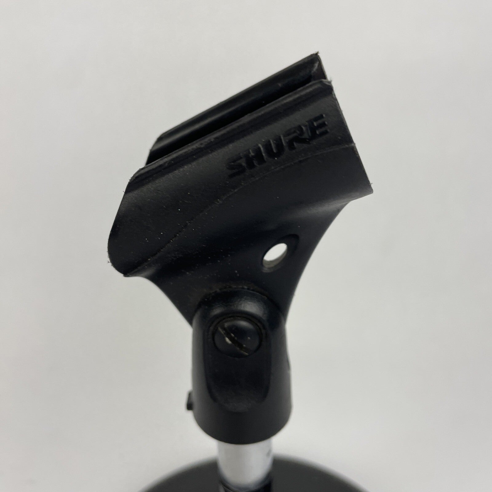 Vintage OEM Atlas DS-5 Microphone desk stand D7-5 DS-10 w Shure Mic Clip