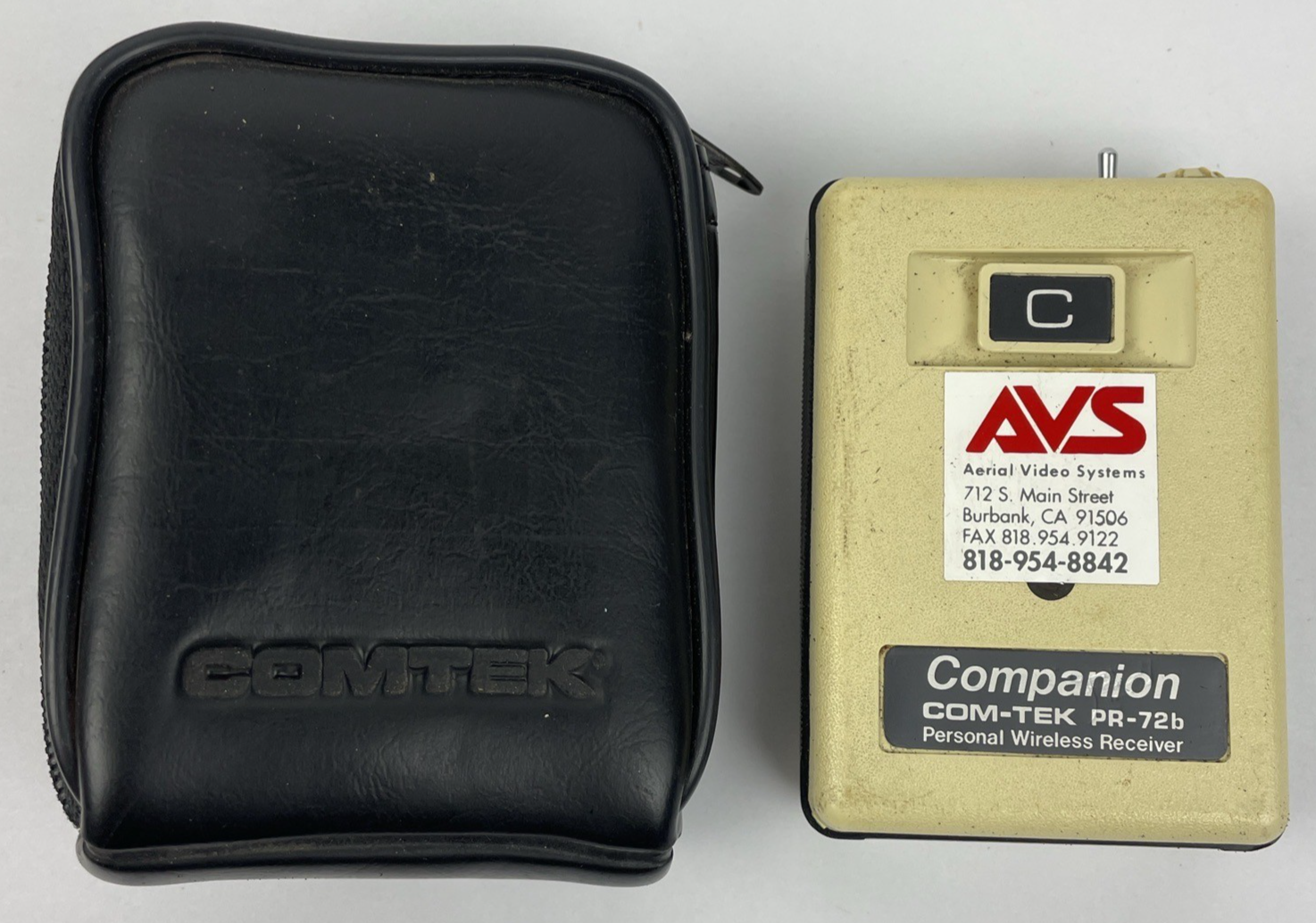ComTek Companion PR-72B Personal Wireless Receiver with Clip Case