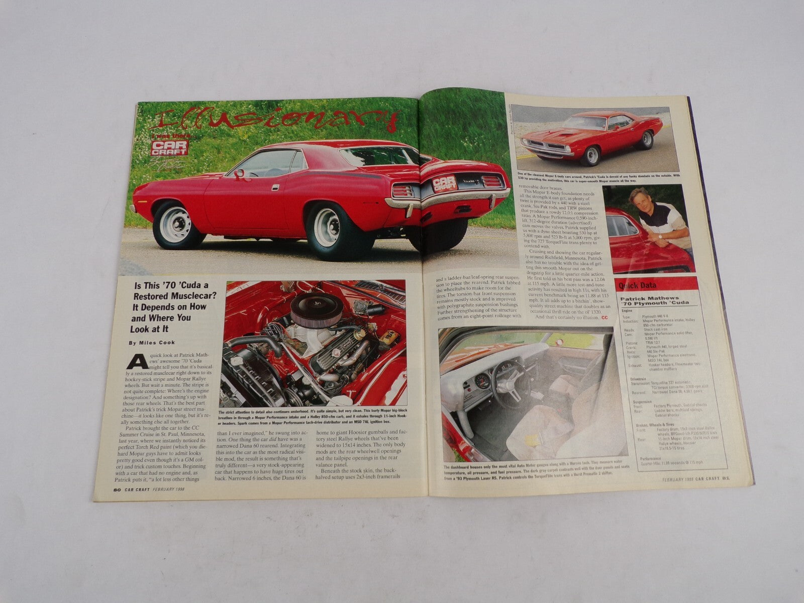 February 1998 Car Craft Big Fat Hairy Camshafts For Brutal Power 400 hp On Pump