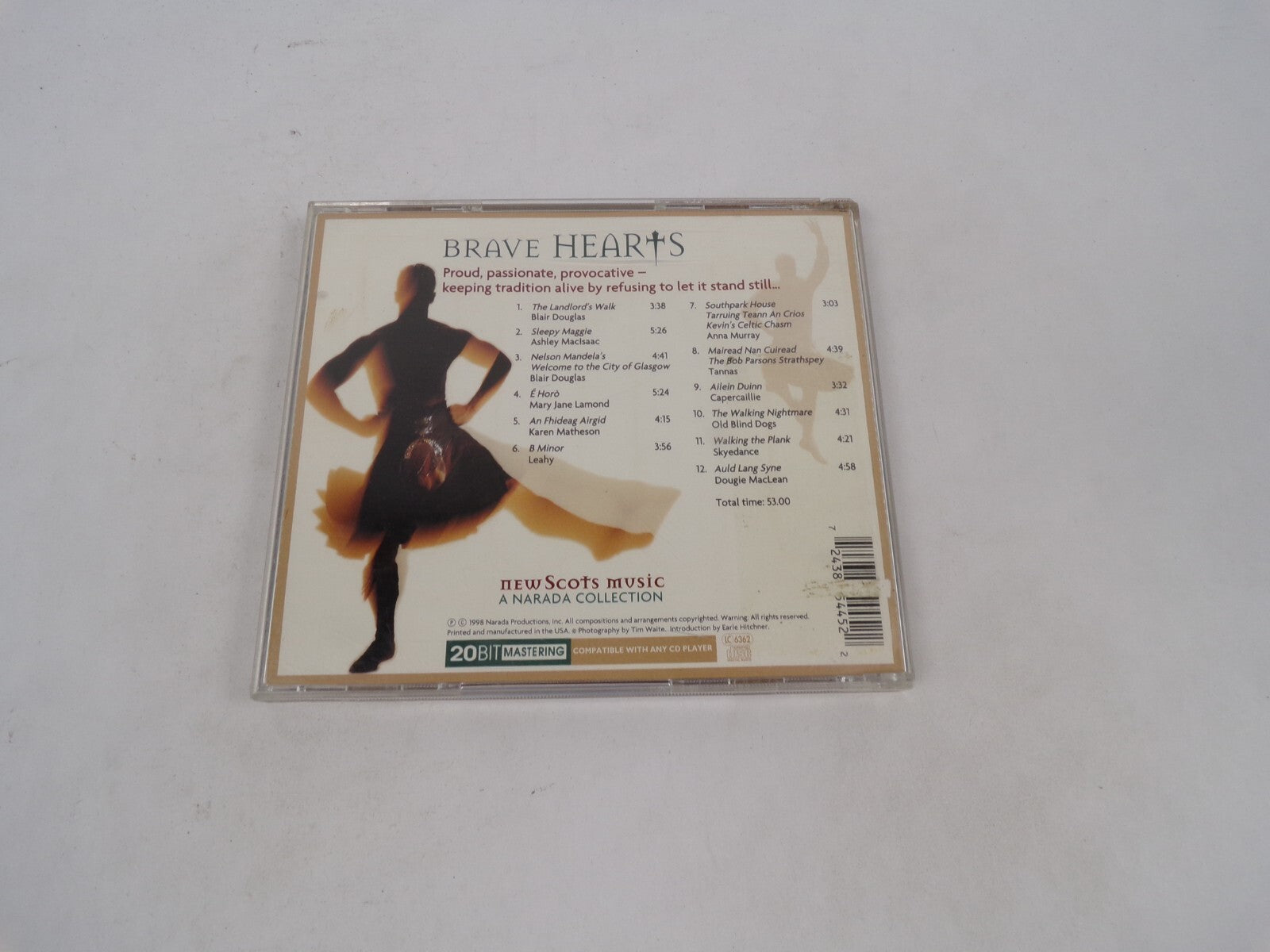Brave Hearts New Scots Music A Narada CollectionLeaity Capercaillie Blair CD#71