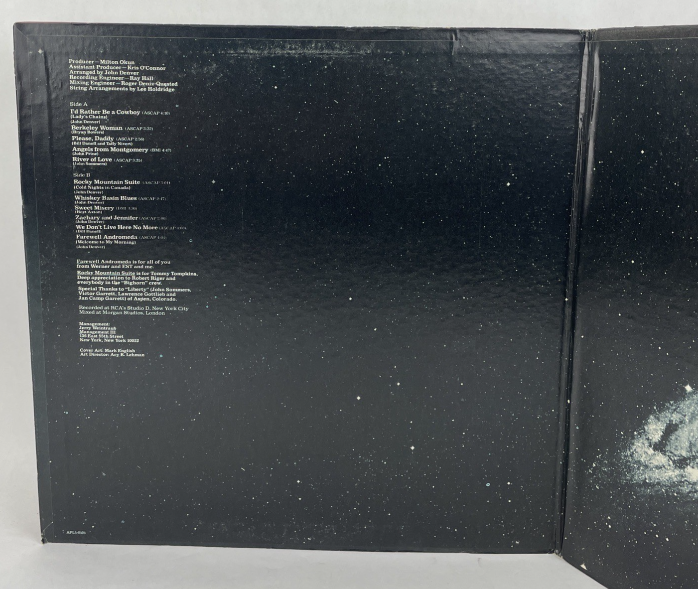 [FOLK/POP]~EXC LP~JOHN DENVER~Farewell Andromeda~{Original 1973~RCA~Issue]