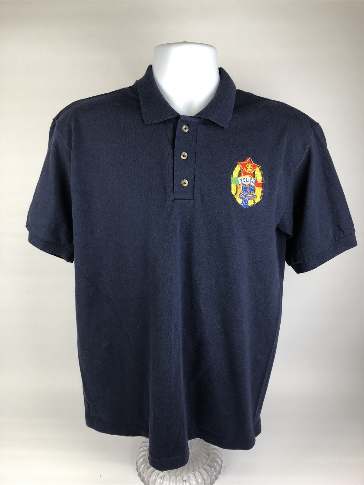 Mexico Police Policia Patrulla De Los Olas San Juanito B.C.S Authentic Shirt MED