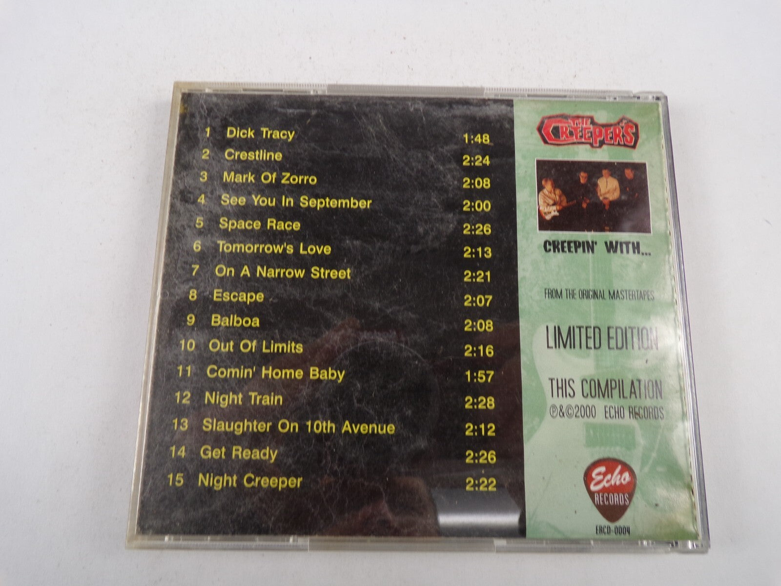 Creepin With The Creepers Dick Tracy Tomorrow's Love Escape CD#25
