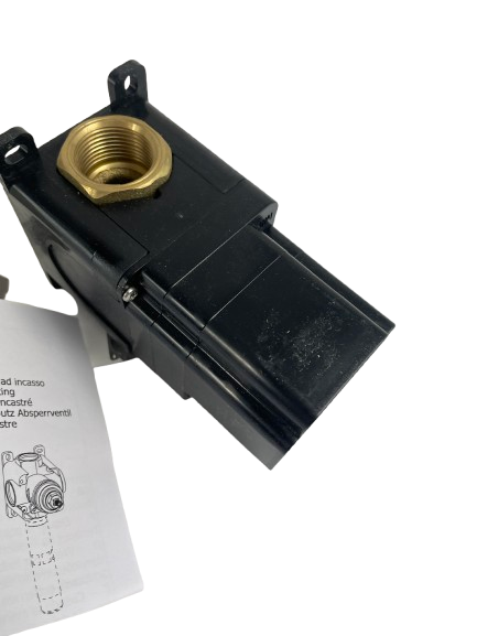 Newform 10866 concealed stop valve body solid brass 3/4 inch rough in plumbing component