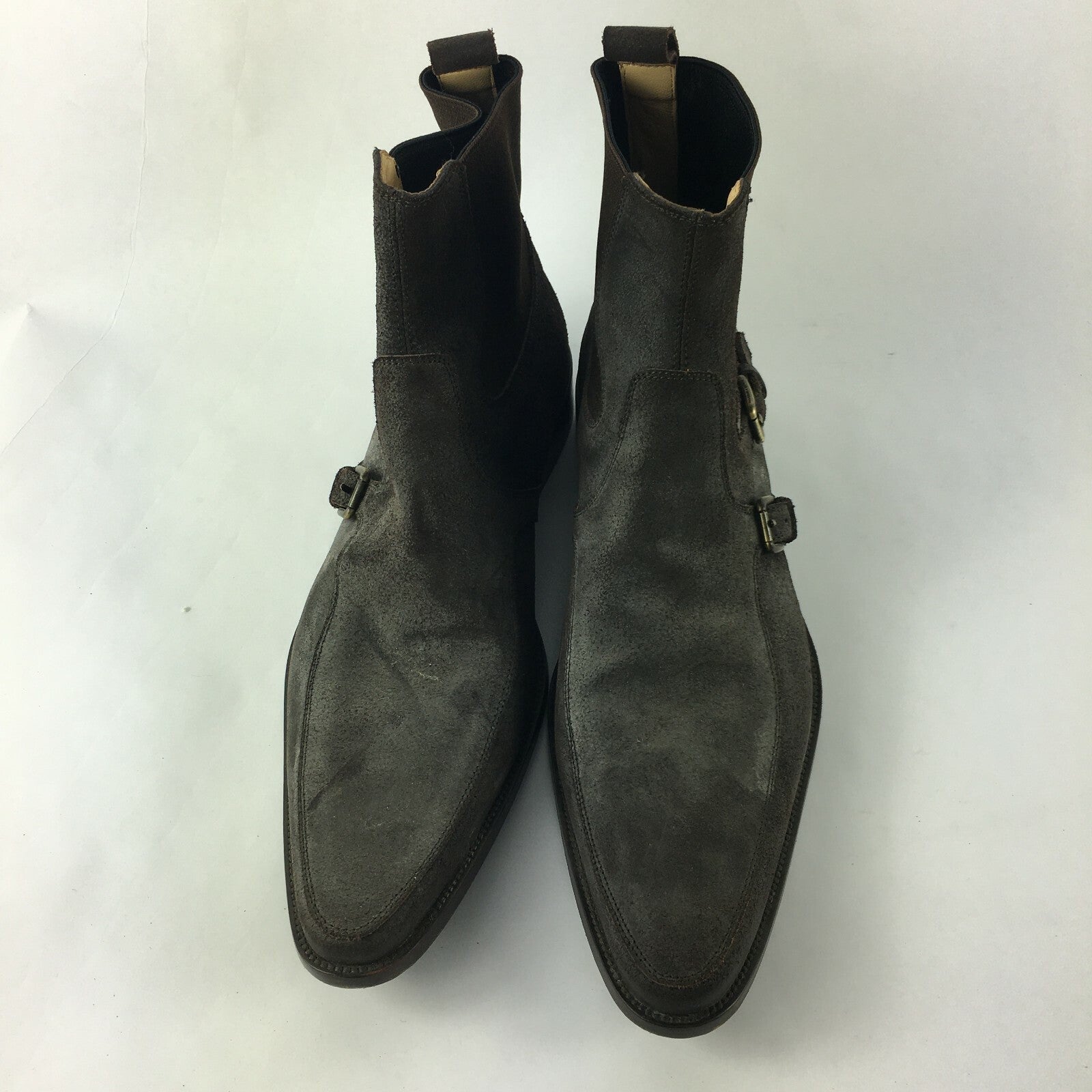 Genuine Dolce Gabbana Stylish Chelsea Style Brown Shoes for Men Size 9 1⁄2