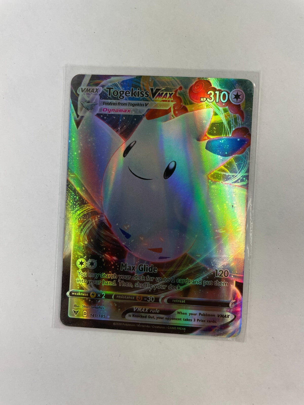 Pokemon Togekiss Vmax HP 310 Max Glide 141 071/185