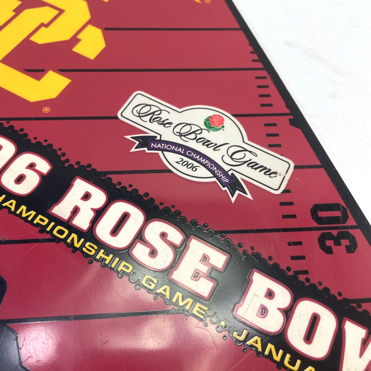 USC Trojans 2006 Rose Bowl National Championship Game Licensed California Shaped