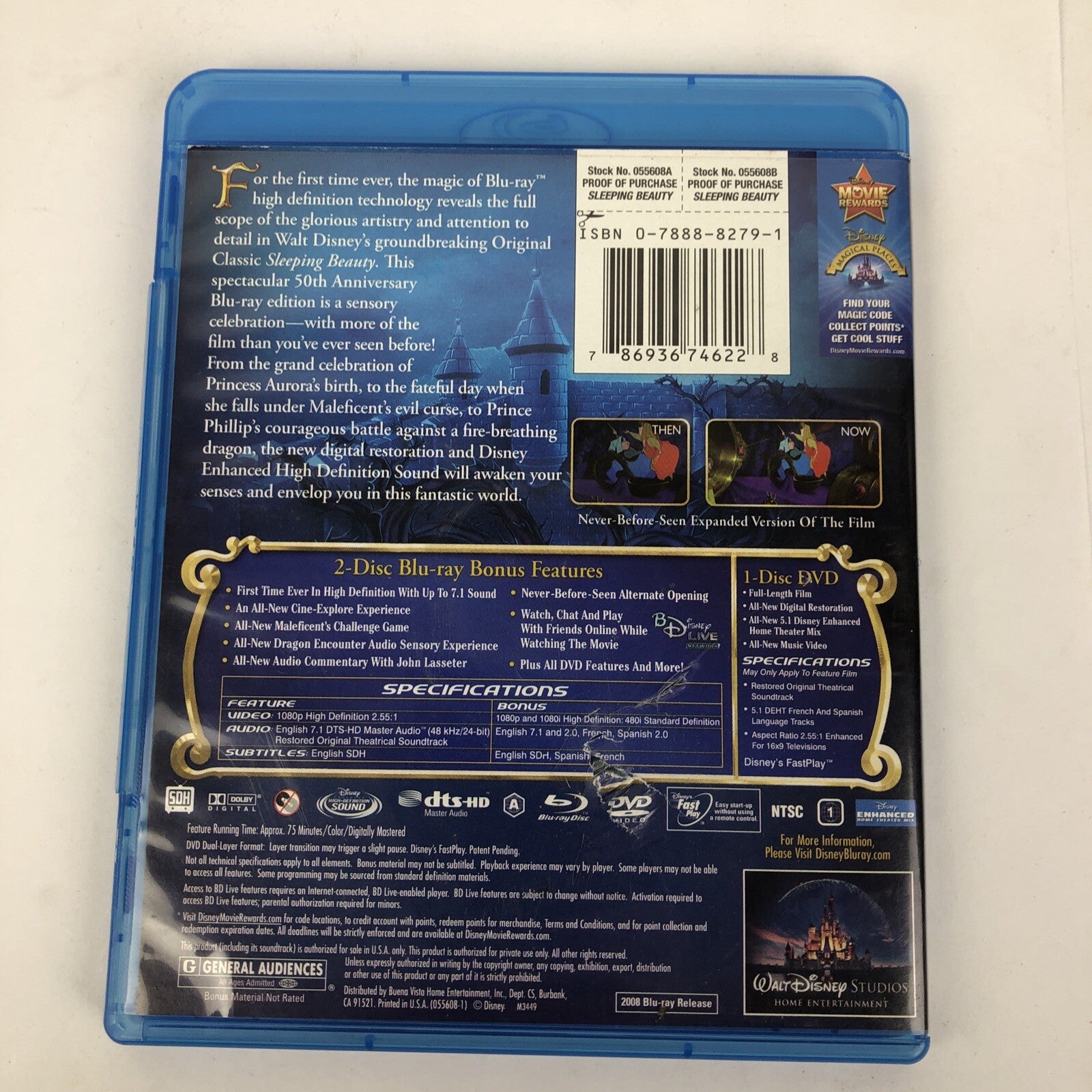 Sleeping Beauty (Blu-ray, 2-Disc Set, Platinum Edition) + Disney Tangled Blu-Ray