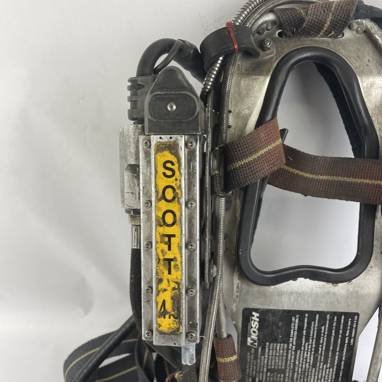 SCOTT SAFETY 4.5 4500 SCBA Air Pack Harness EZ-Flow Air Pak Plus with Sensor p