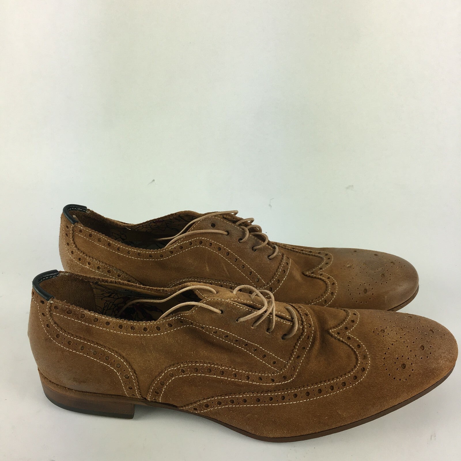 Genuine Paul Smith Stylish Brogue Style Brown Shoes for Men Size 9 1⁄2