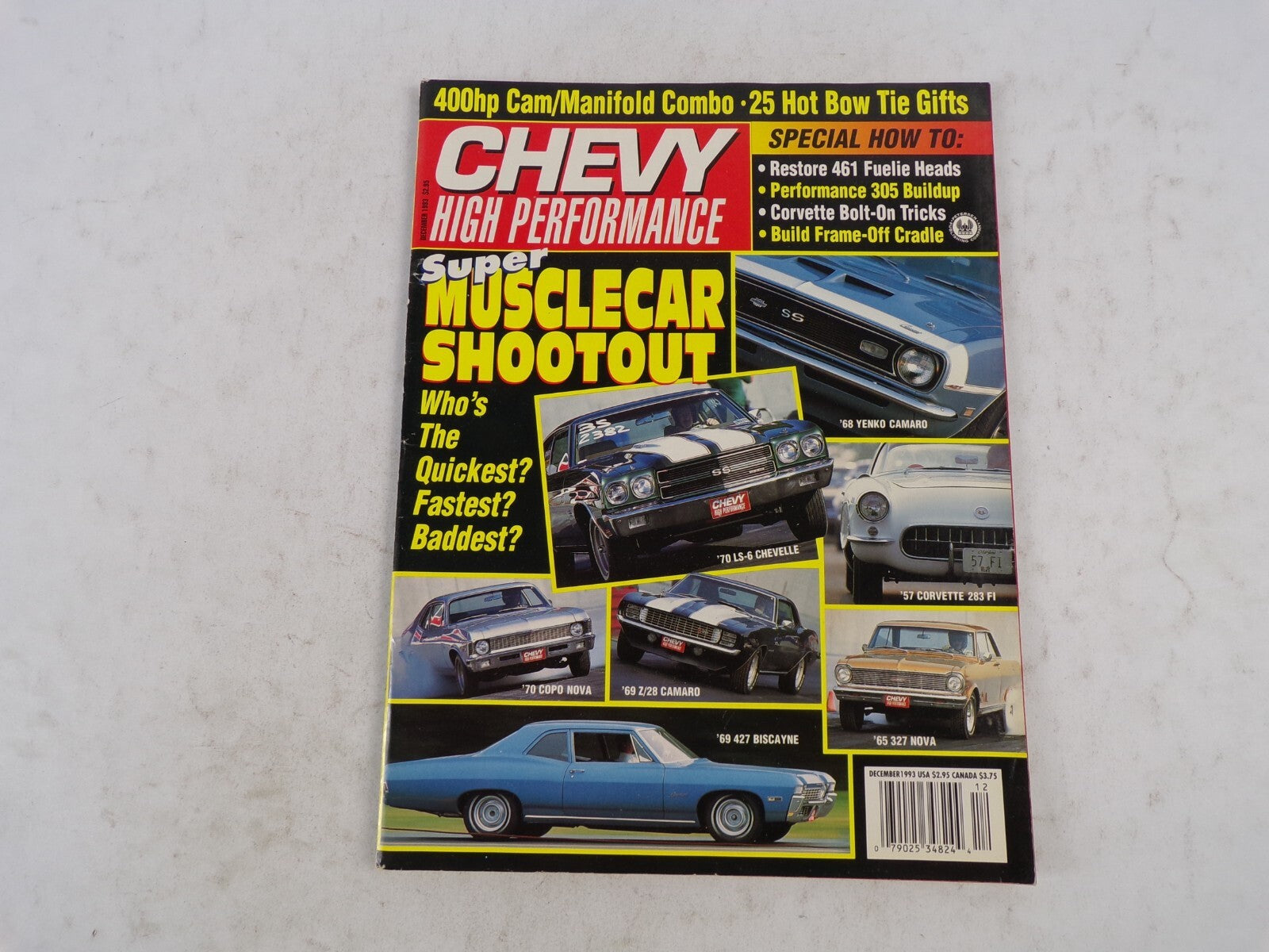 October 1993 Chevy High Performance Super Musclecar Shootout Who's The Quickest?