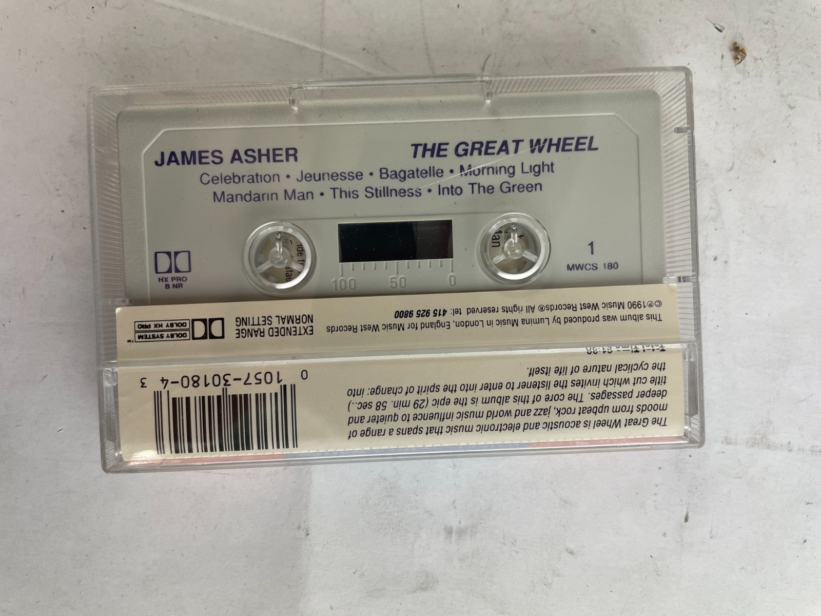 James Asher The Great Wheel Celebration Jeuesse Bagatelle Mornig Light #Cassette