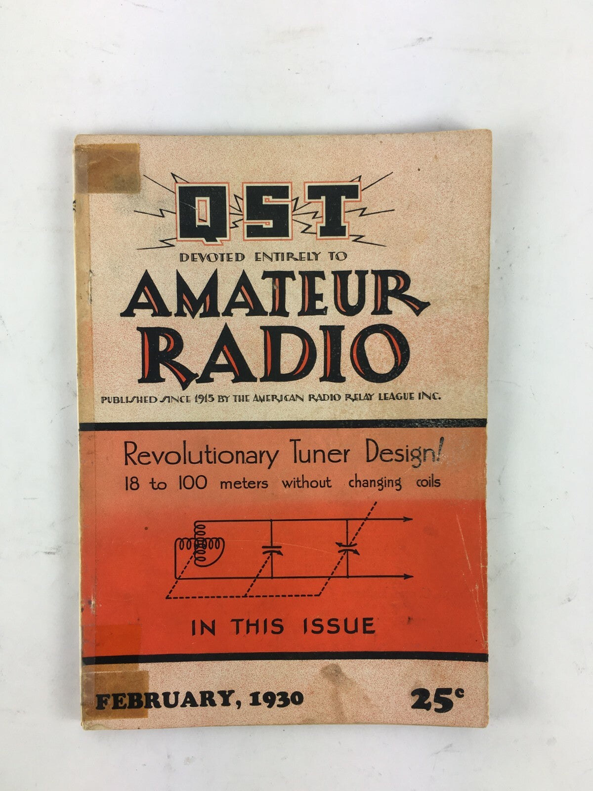 February 1930 QST Amateur Radio Magazine Revolutionary Tuner Design