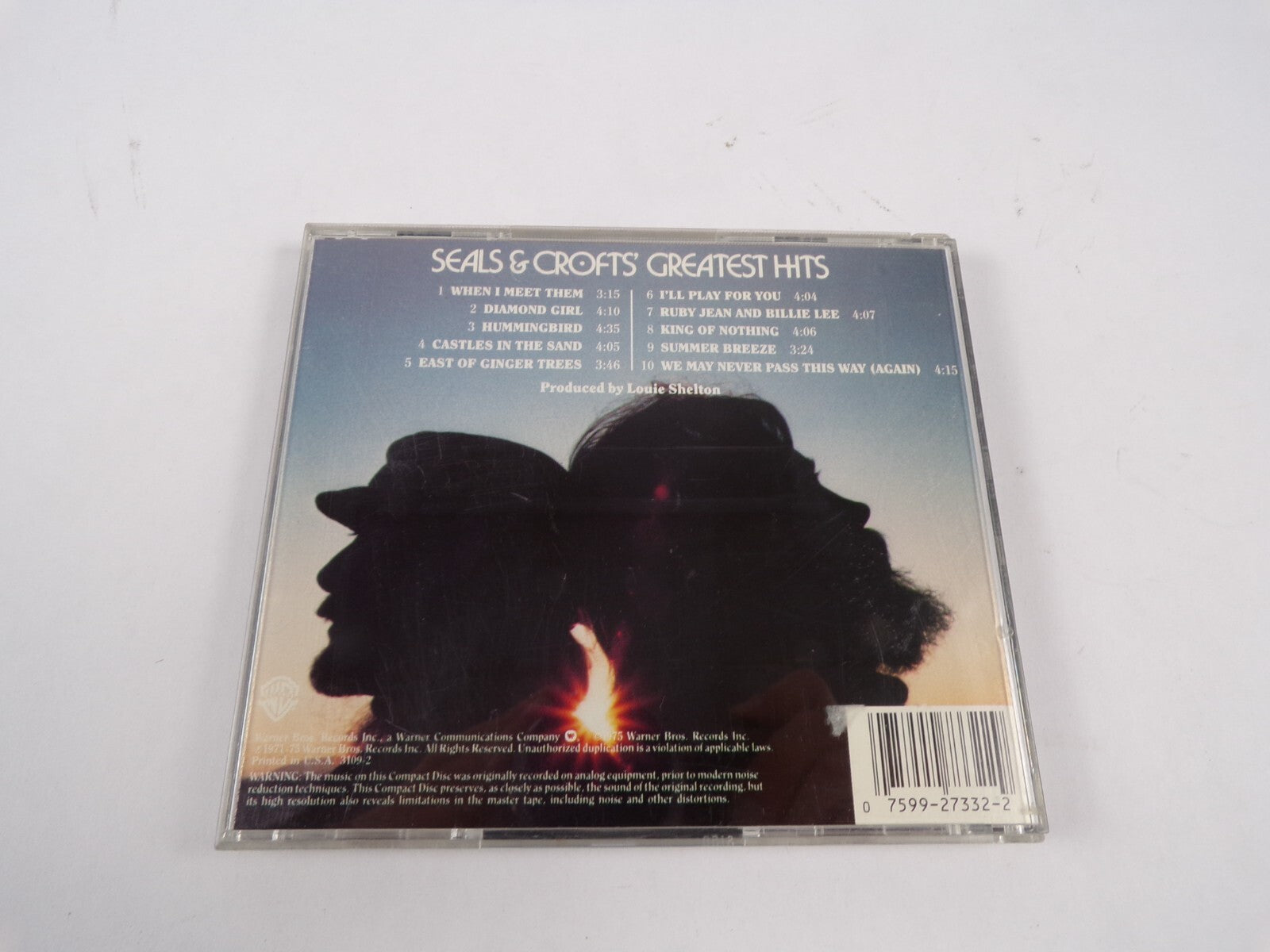 Seals & Crofts Greatest Hits When I Meet Them Diamond Girl Humming Bird CD#47