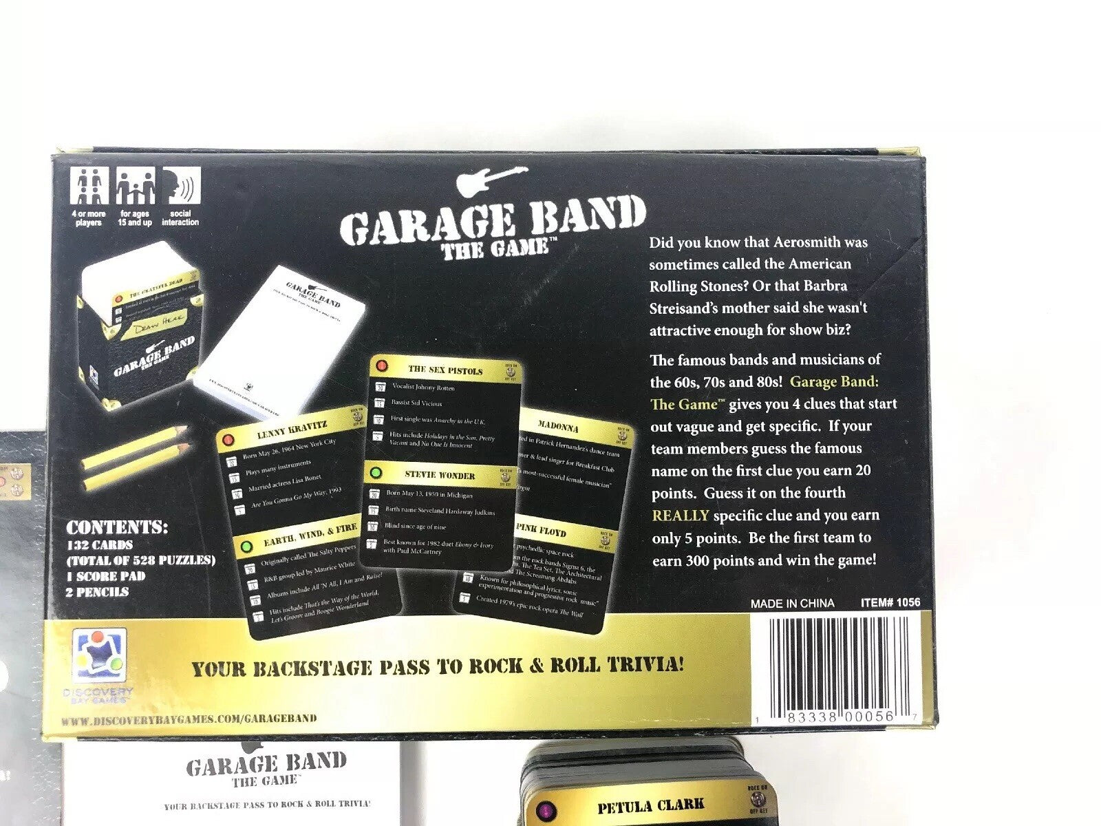 Garage Band The Game Rock & Roll Triva Party Game New (re) Sealed - FSTSHP