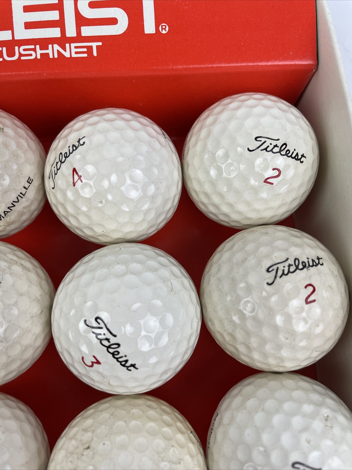 Vintage Titleist by Acushnet golf balls one dozen 12 ball set with original box collectible golf memorabilia display piece
