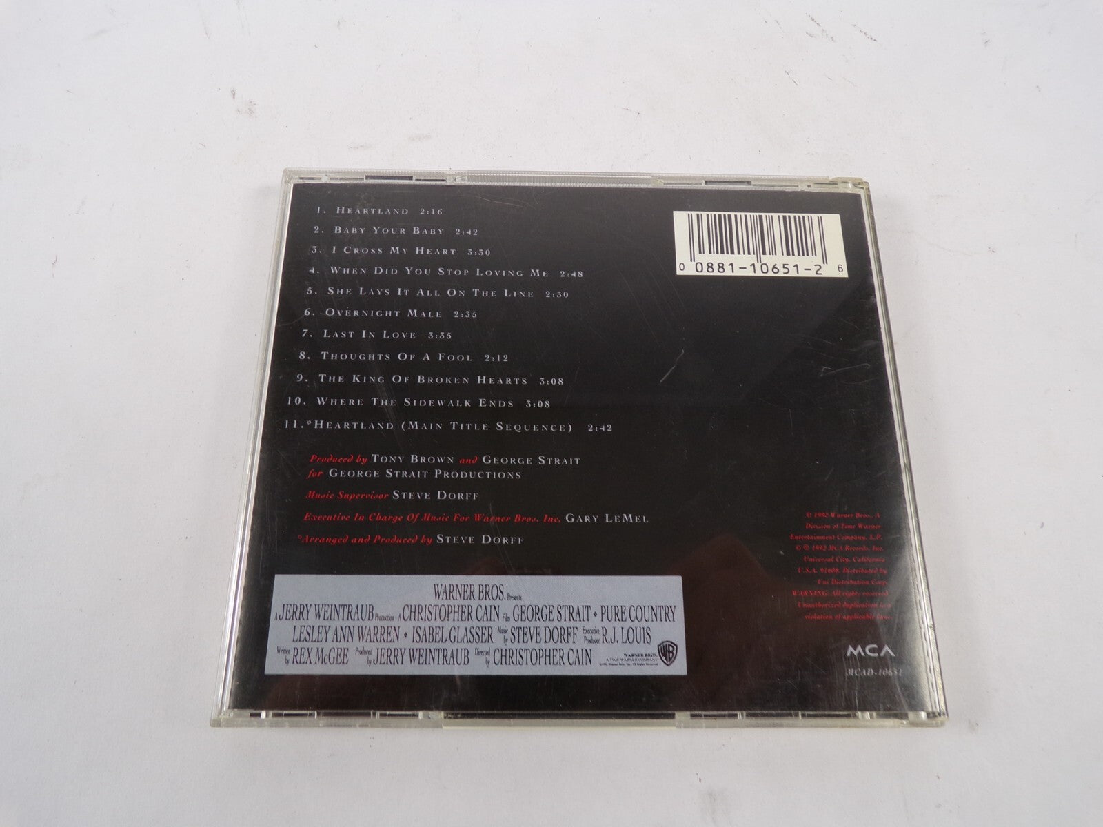 George Strait Pure Country Original Motion Picture Soundtrack Heartland CD#16
