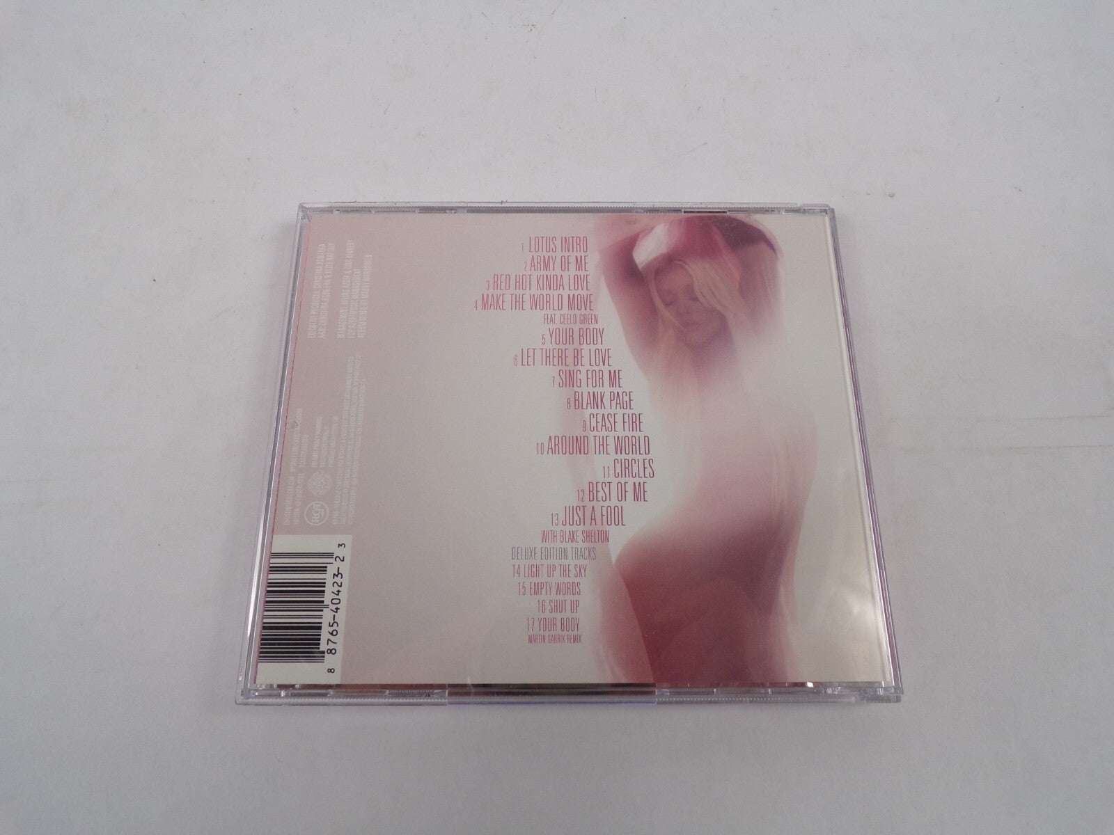 Christina Aguilera Lotus Intro Army Of Me Red Hot Kinda Love Make The WorldCD#25