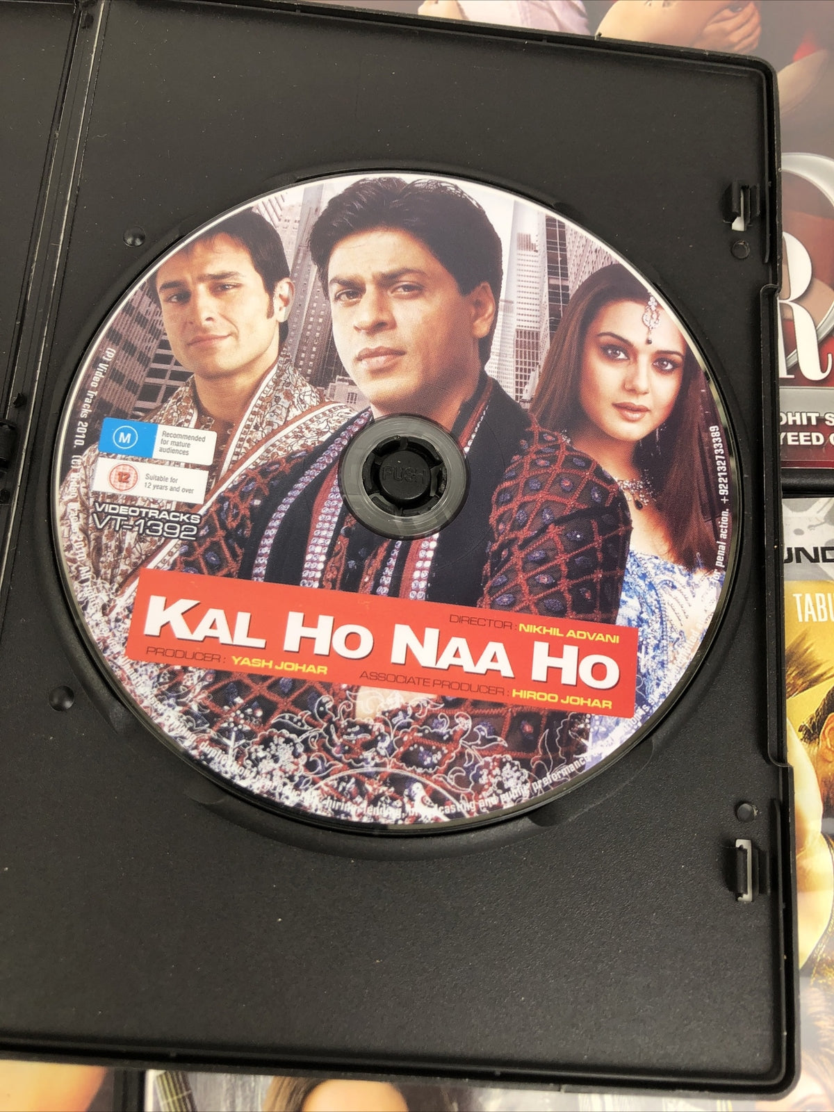 5 x Bollywood DVD LOT - KHUDA KASAM, KAL HO NAA HO, DAVID Dil to Pagal Hai *VGC*