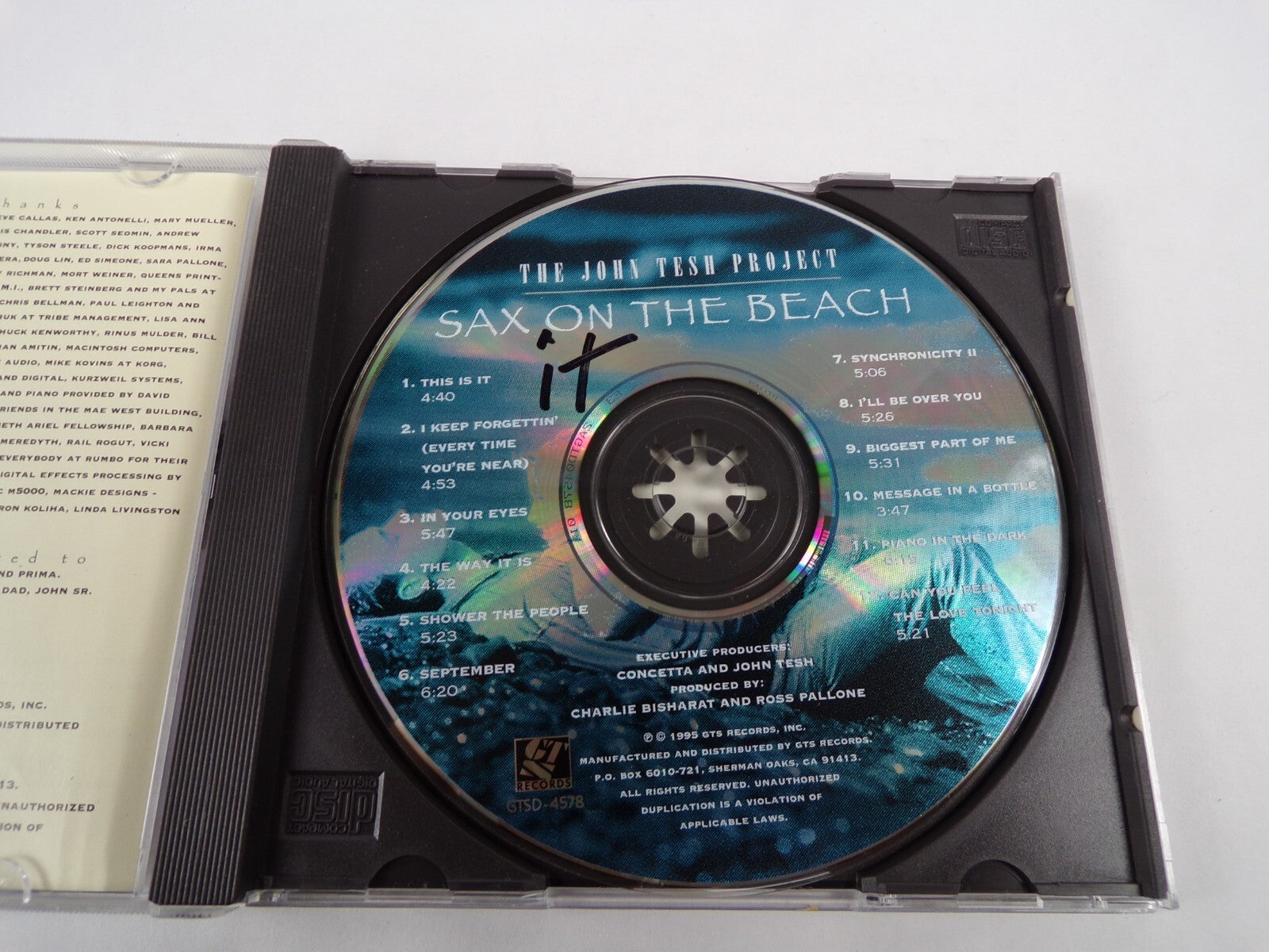 The John Tesh Project Sax on the Beach CD smooth jazz instrumental music