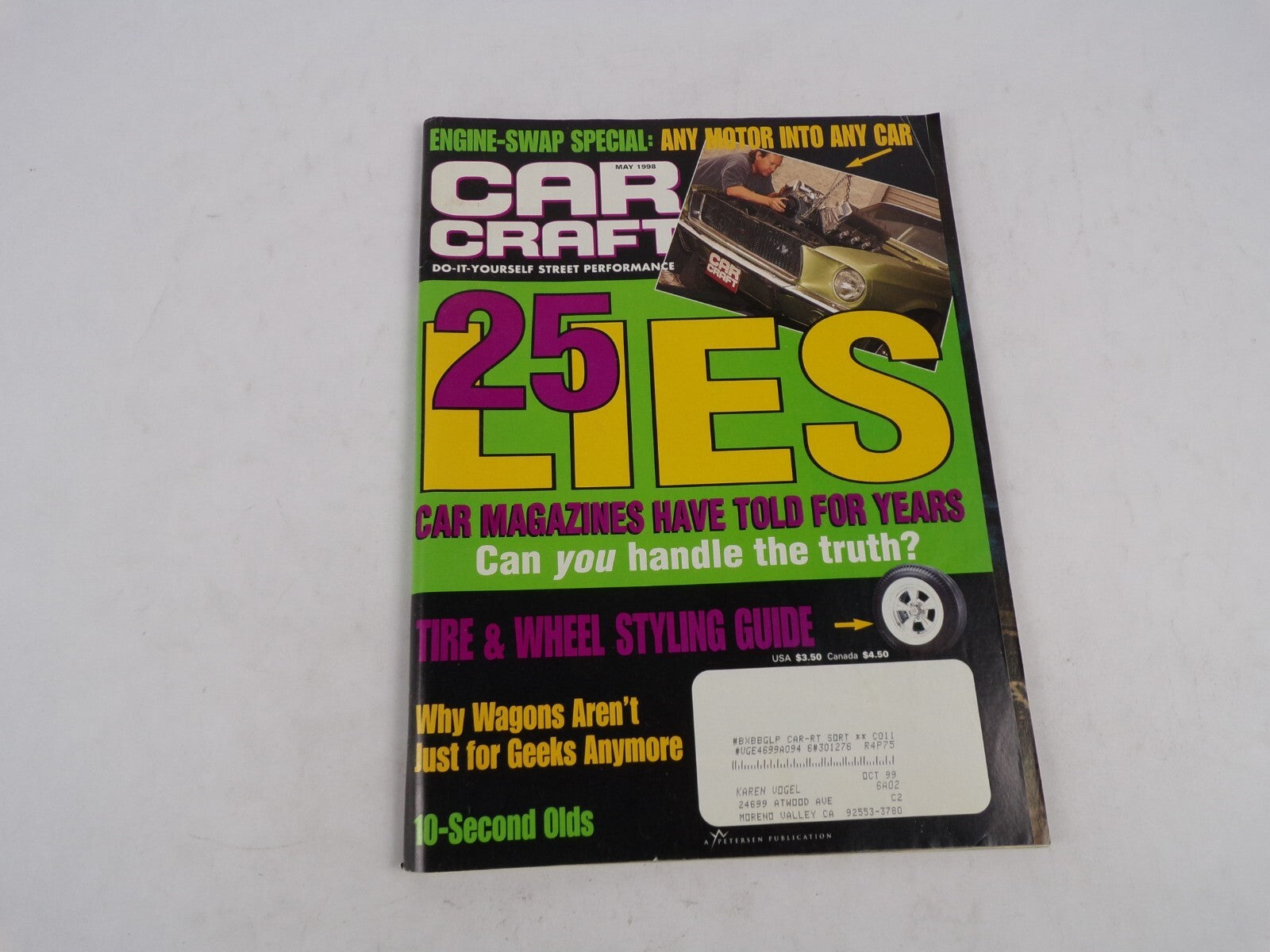May 1998 Car Craft Car Magazines Have Told For Years Tire & Wheel Styling Guide