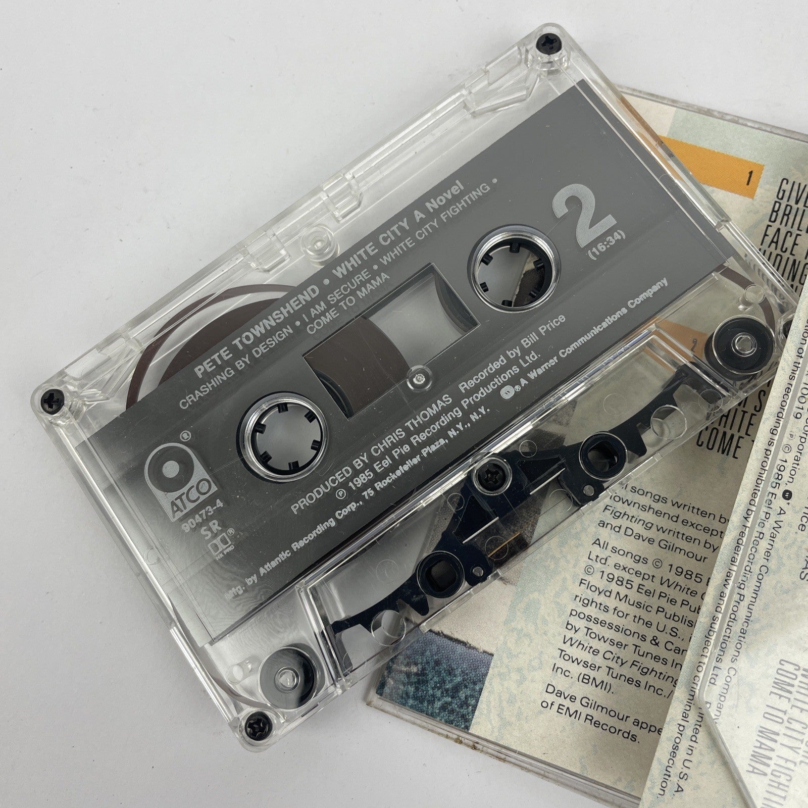 White City by Pete Townshend  (Audio Cassette Tape ,1 985, Atlantic Records )
