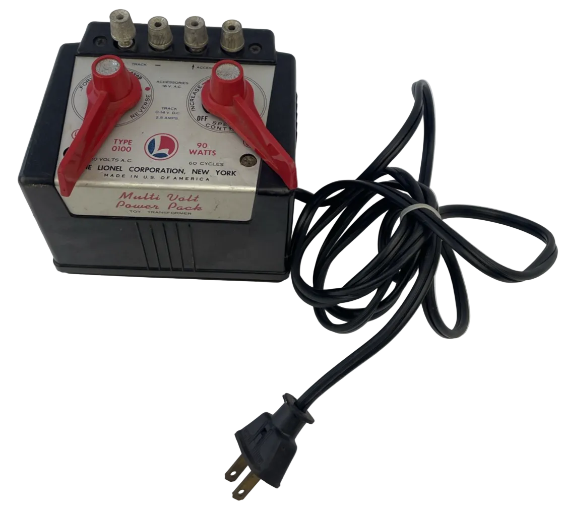 Lionel Type 0100 90 Watts Model Train Transformer 120V USA Made VINTAGE