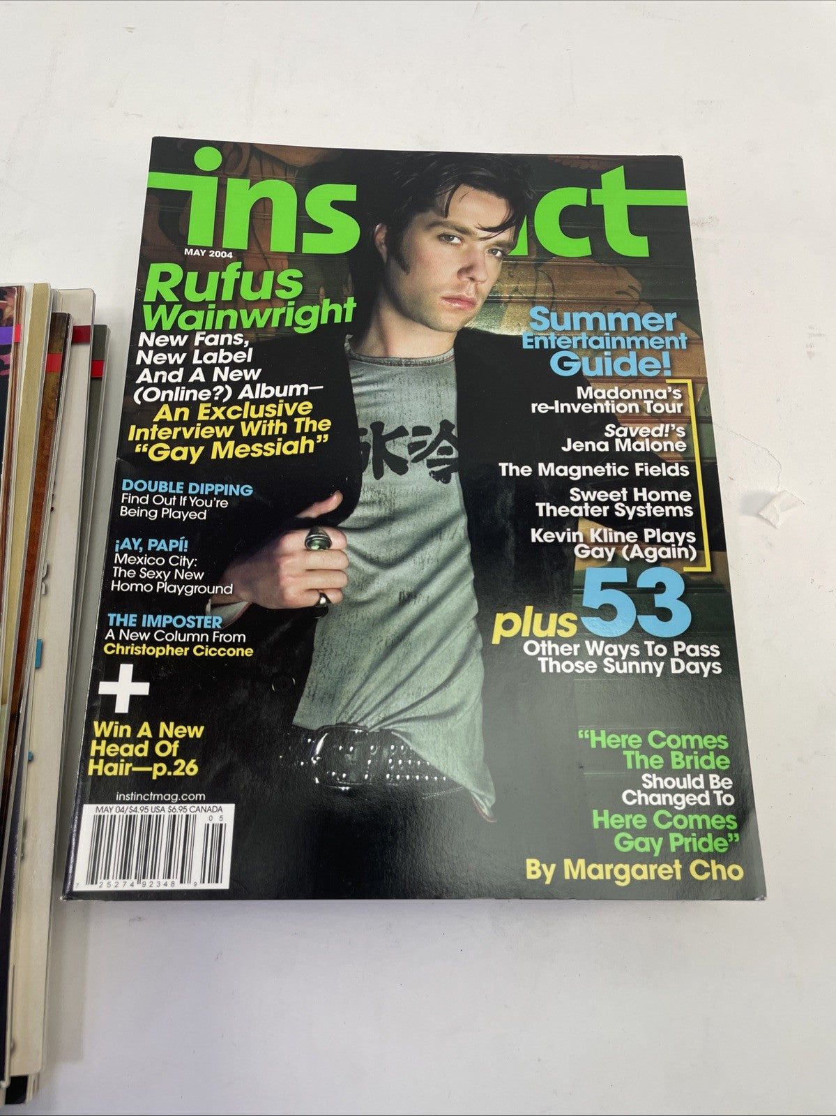 Lot of 20 Instinct magazine 2002 - 2005 Gay Fashion Lifestyle & Entertainment