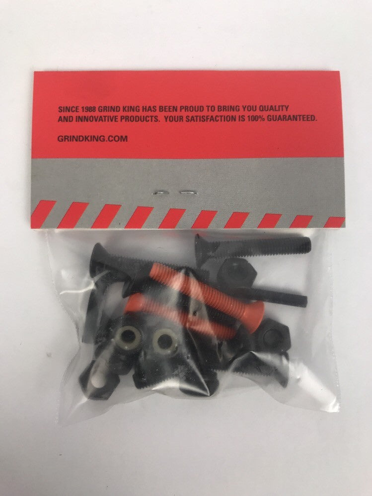NOS Grind King SKATEBOARDS 1.25” Allen Skateboard Hardware 2 Orange Bolts