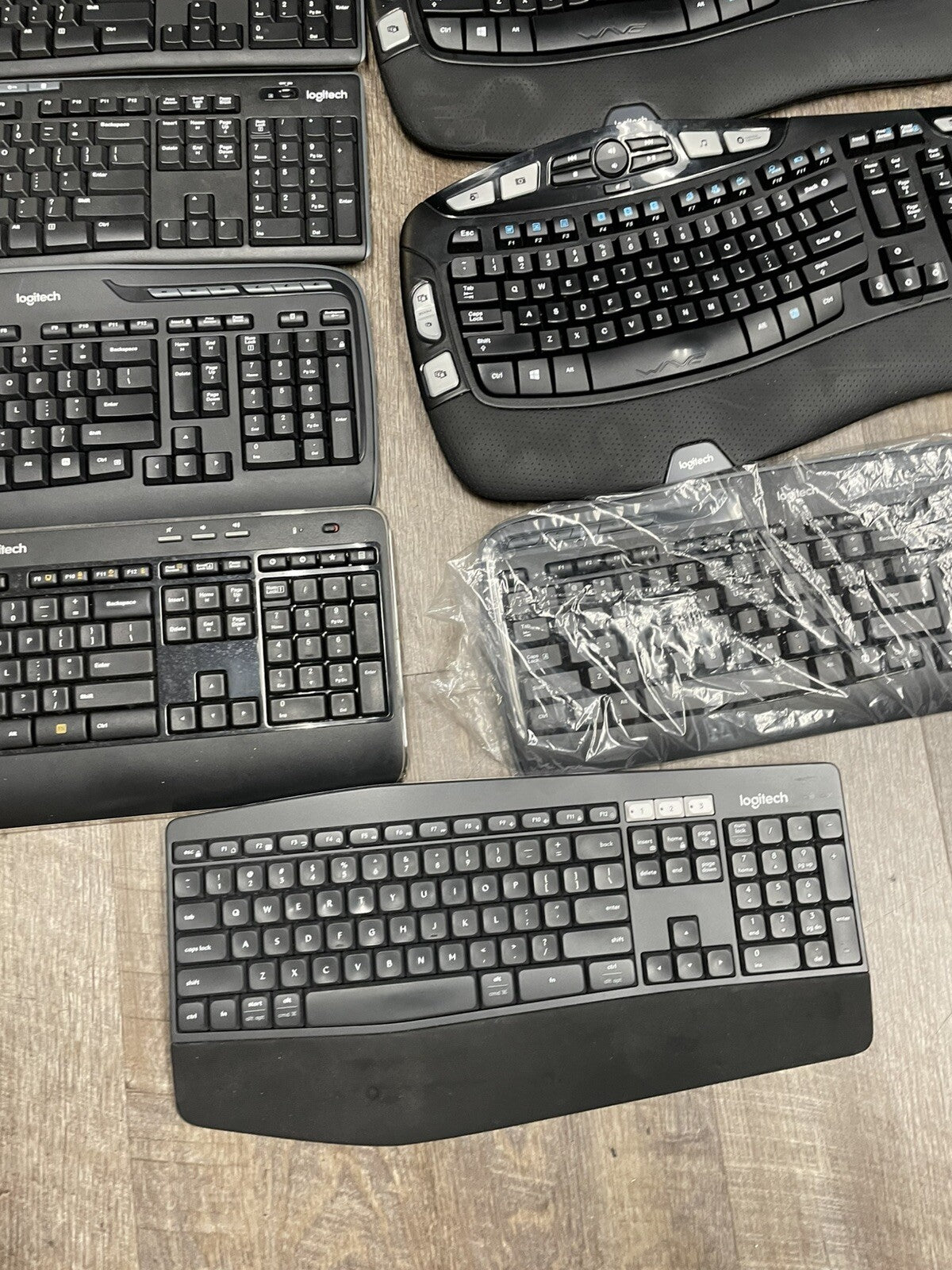 Lot of 8:  Logitech Wireless Keyboard  - No Dongles