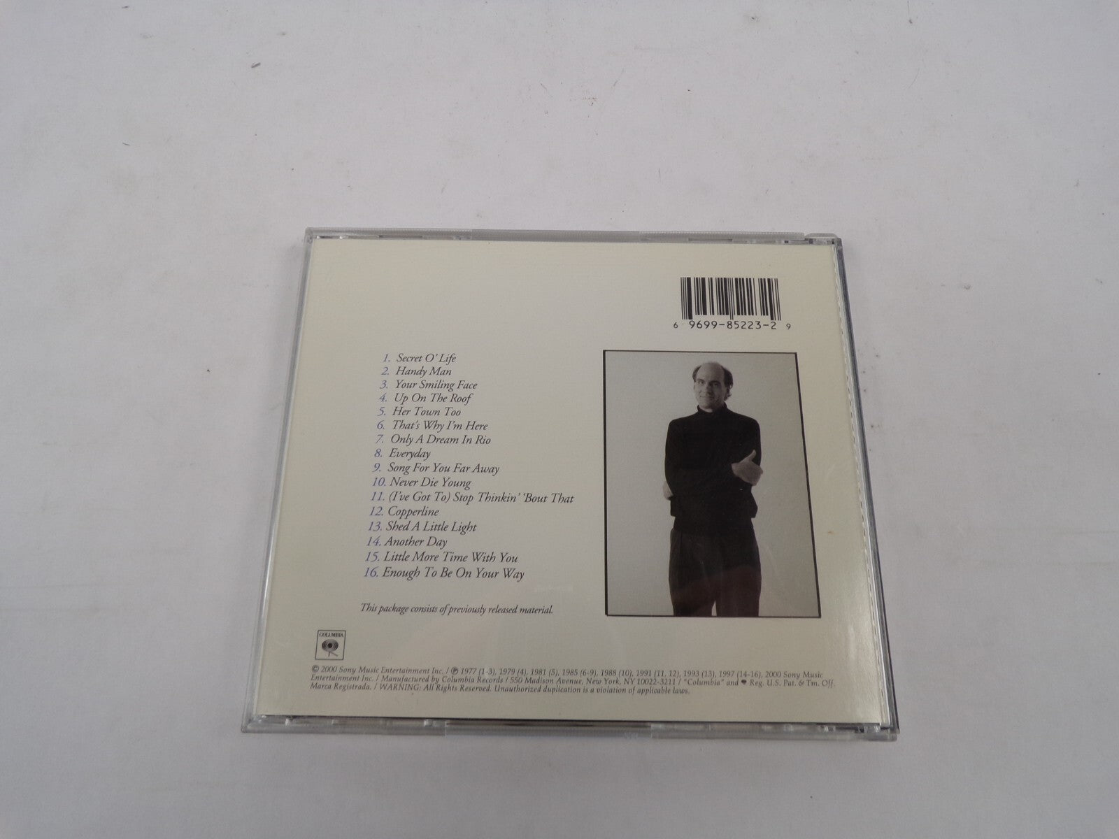 James Taylor: Secret O'Life Handy Man Your Smiling Face Up On The Roof Her CD#25