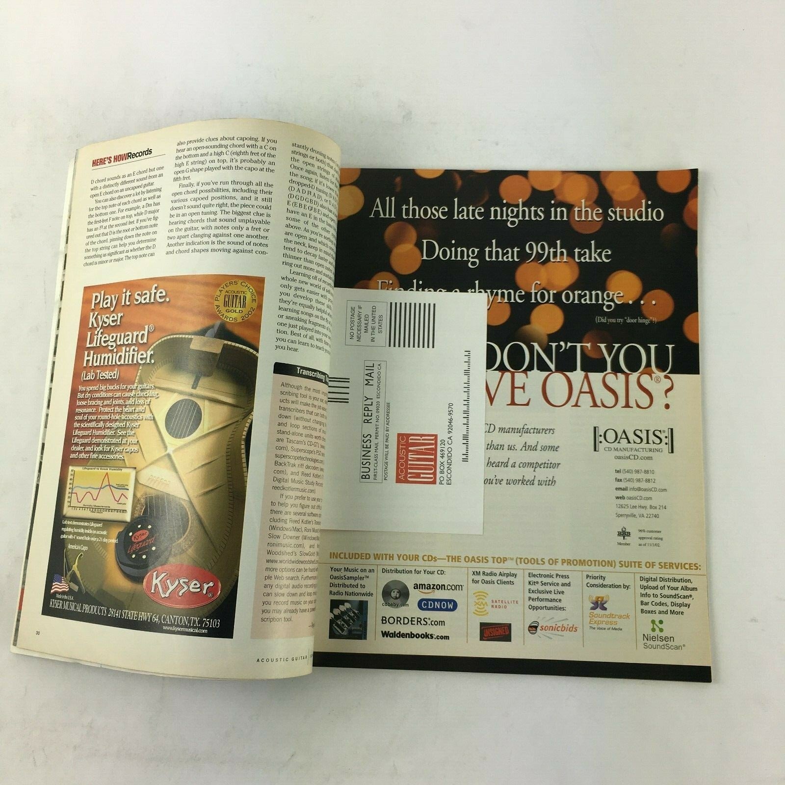 June 2004 Guitar World Magazine Malian Guitar Master Habib Koite Miking Martin