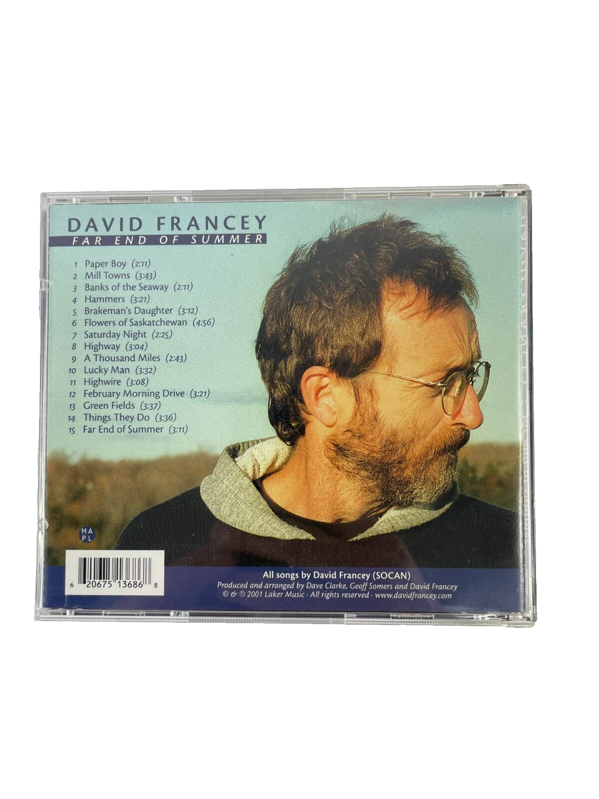 David Francey Far End Of Summer A Thosand Miles Lucky Man Highwire #F-G