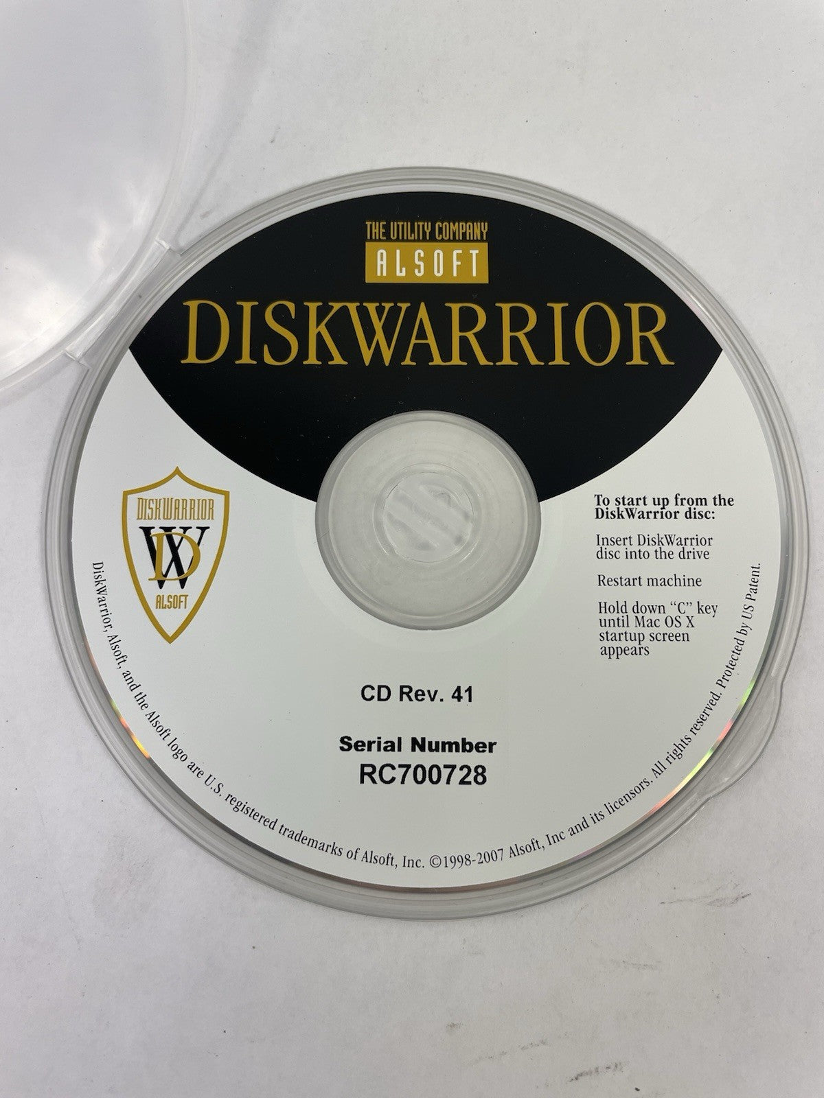 Alsoft Disk Warrior CD 2007 Mac OS X