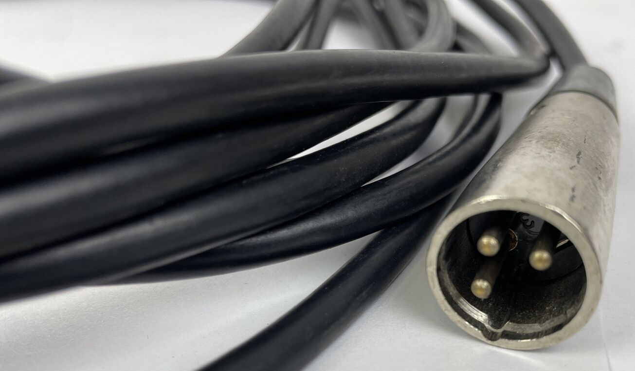 SWITCHCRAFT XLR Microphone Cable Male To Female 3-Pin Mic Audio Lead 25ft BLK