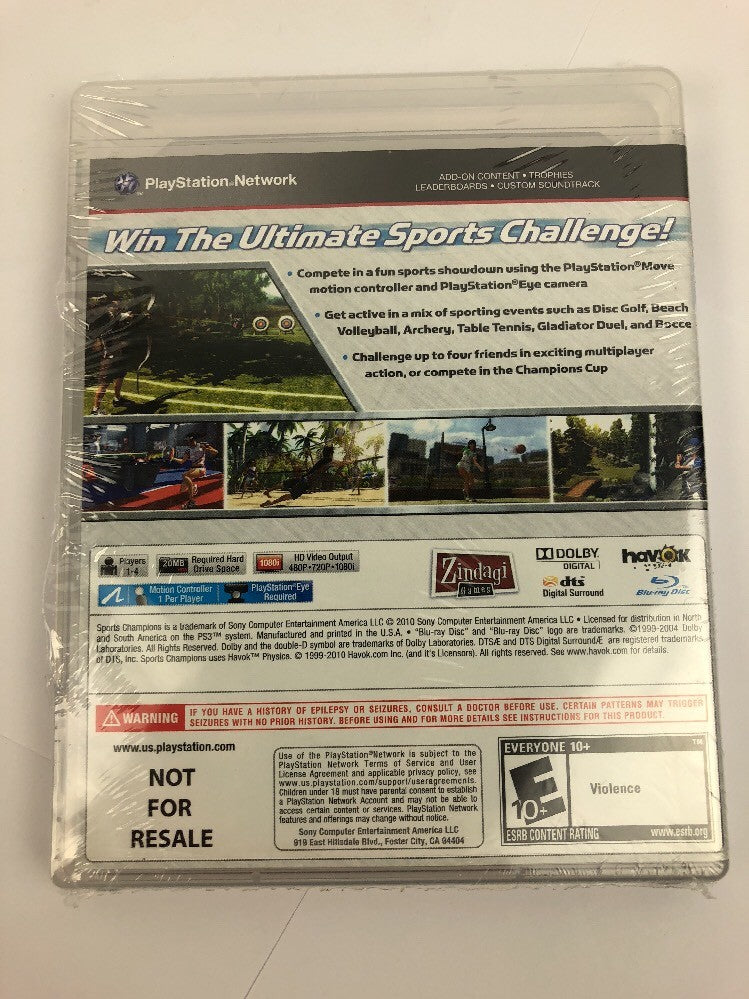 (Sony PlayStation 3, 2010)Sports Champions  Complete CIB - Fast Free Shipping
