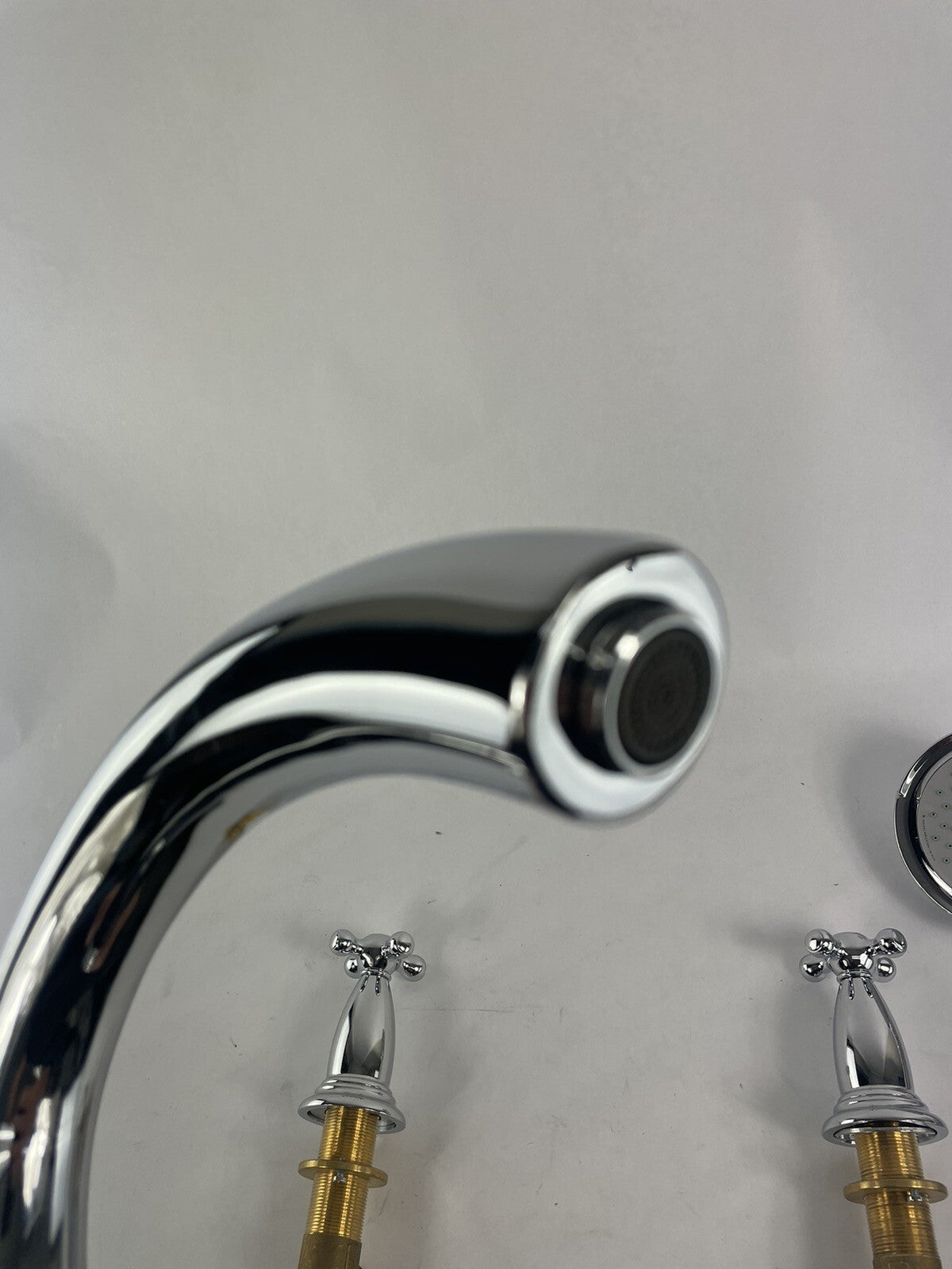 Hansgrohe 3 hole Faucet Tub Filler Swing C Double Cross Handler W/ Hand Shower