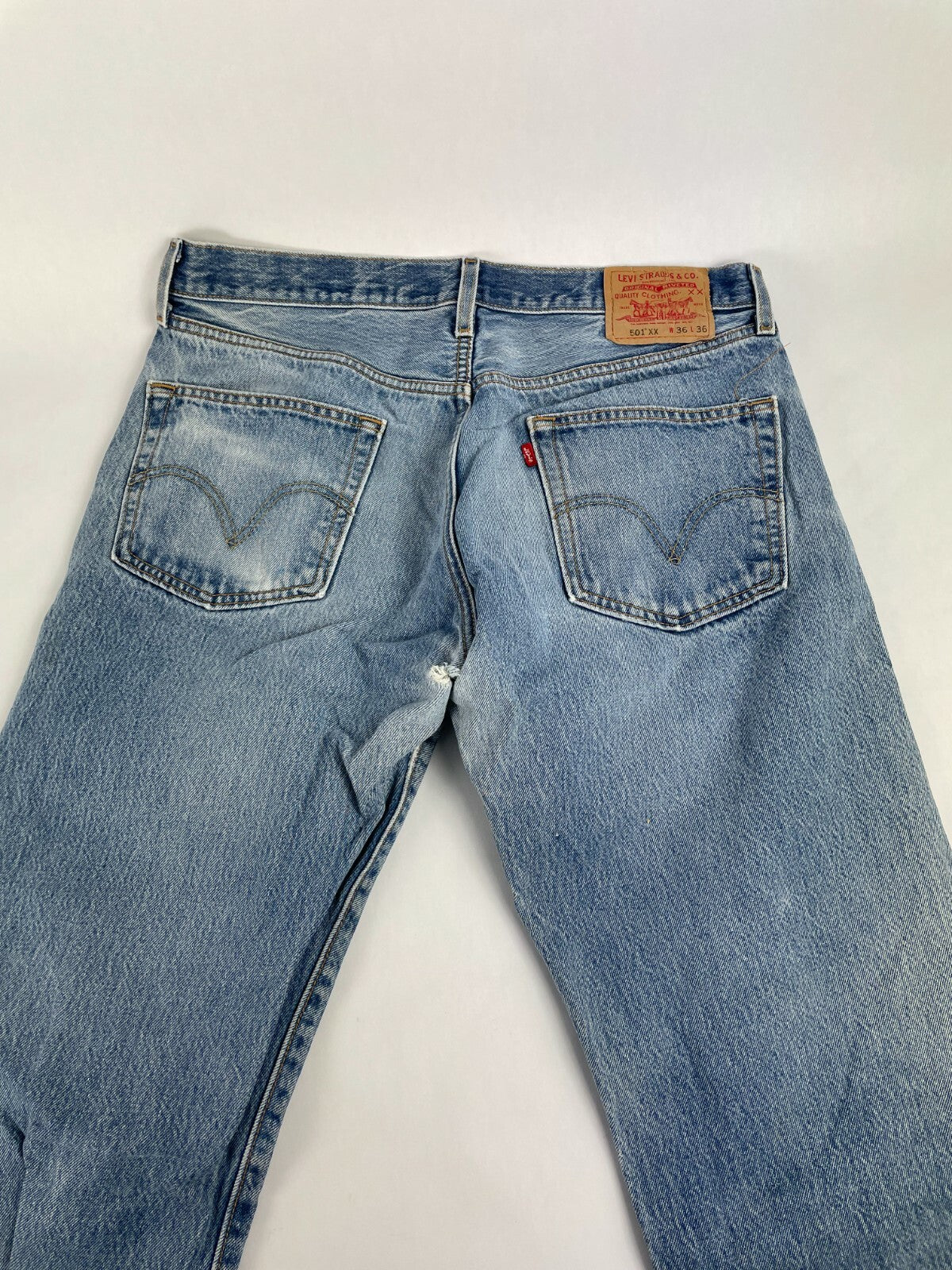 Levi's Men's Blue 501 Regular Fit Straight Leg Jeans Size W 36 L 36