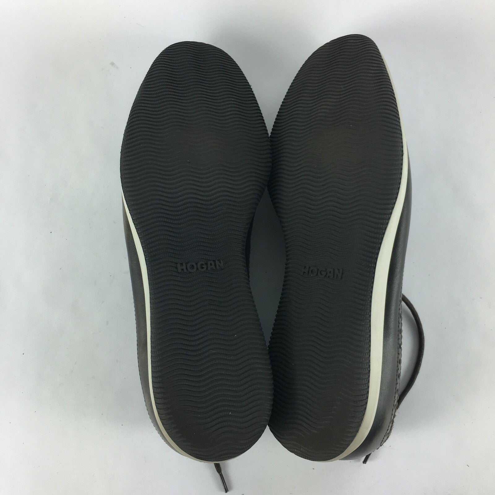 Genuine Hogan Stylish Sneakers Style Black Shoes for Men Size 10